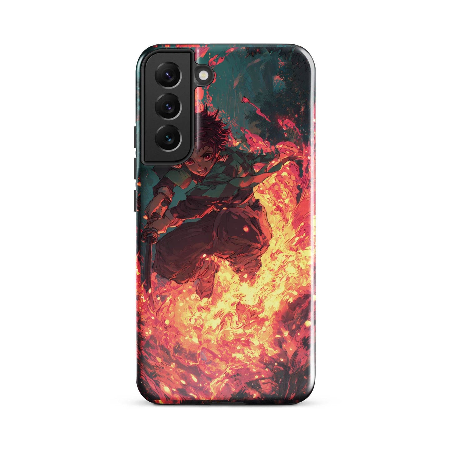 Tanjiro Kamado Hinokami Kagura, Demon Slayer Anime Tough case for Samsung® - Chromavolt