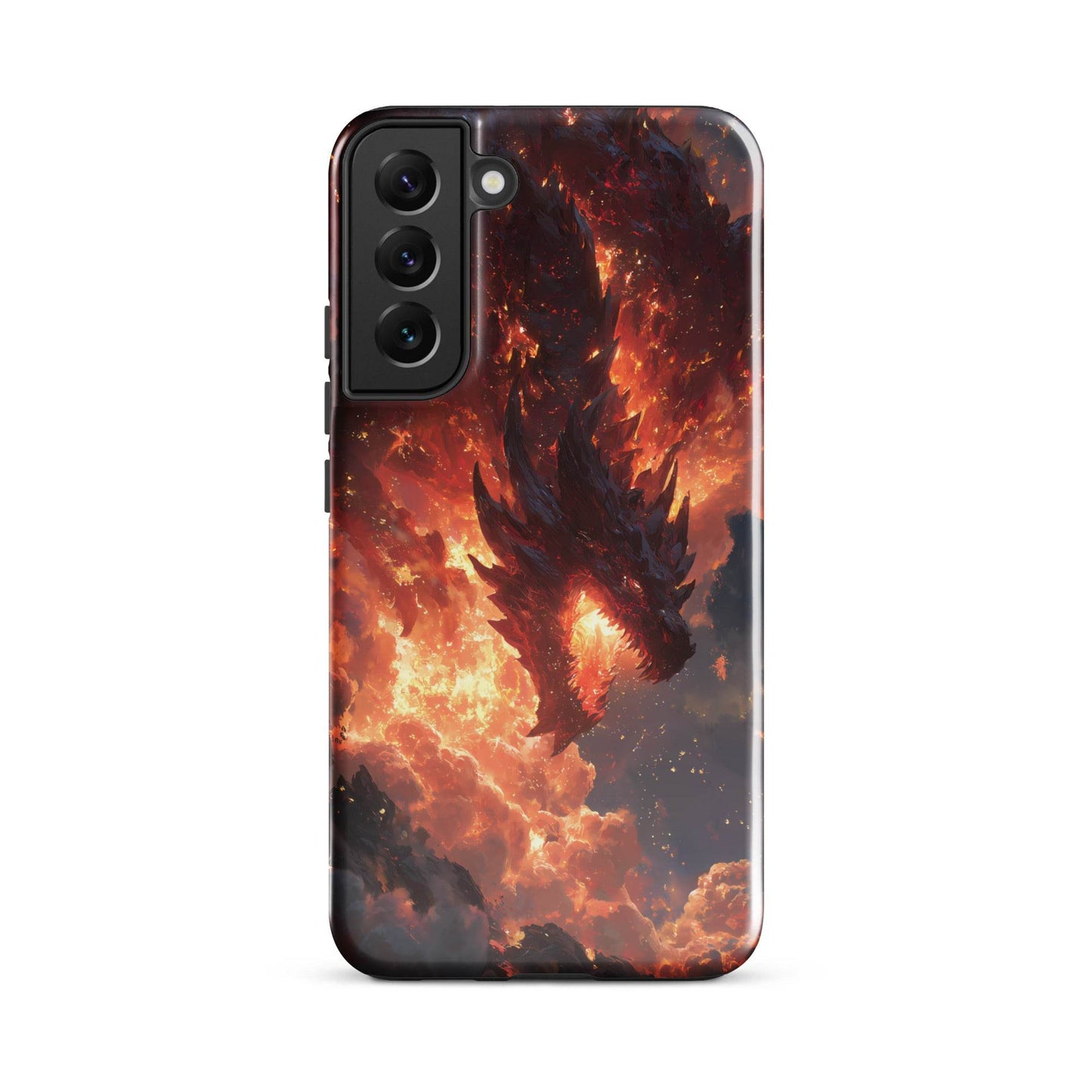 Fire Dragon: The Inferno Sovereign Tough case for Samsung® - Chromavolt