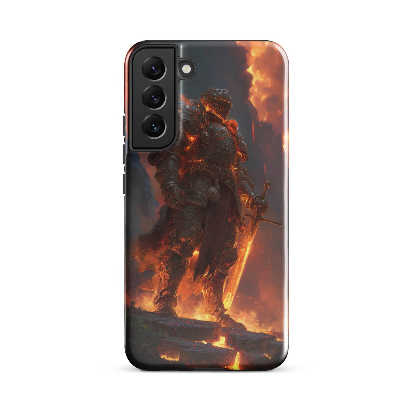 Fire Elemental Knight, Original Anime Art Tough case for Samsung® - Chromavolt