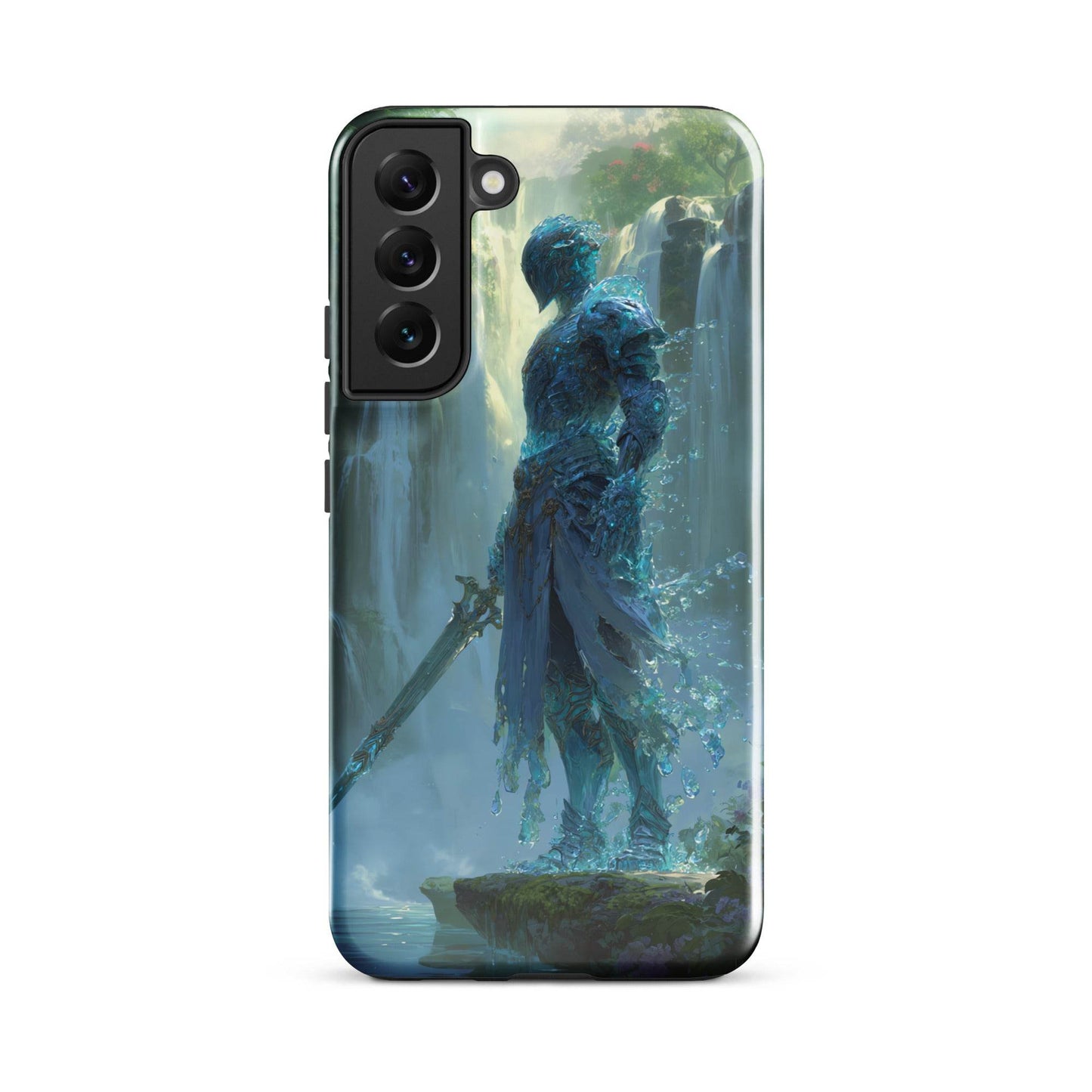 Water Elemental Knight, Original Anime Art Tough case for Samsung® - Chromavolt