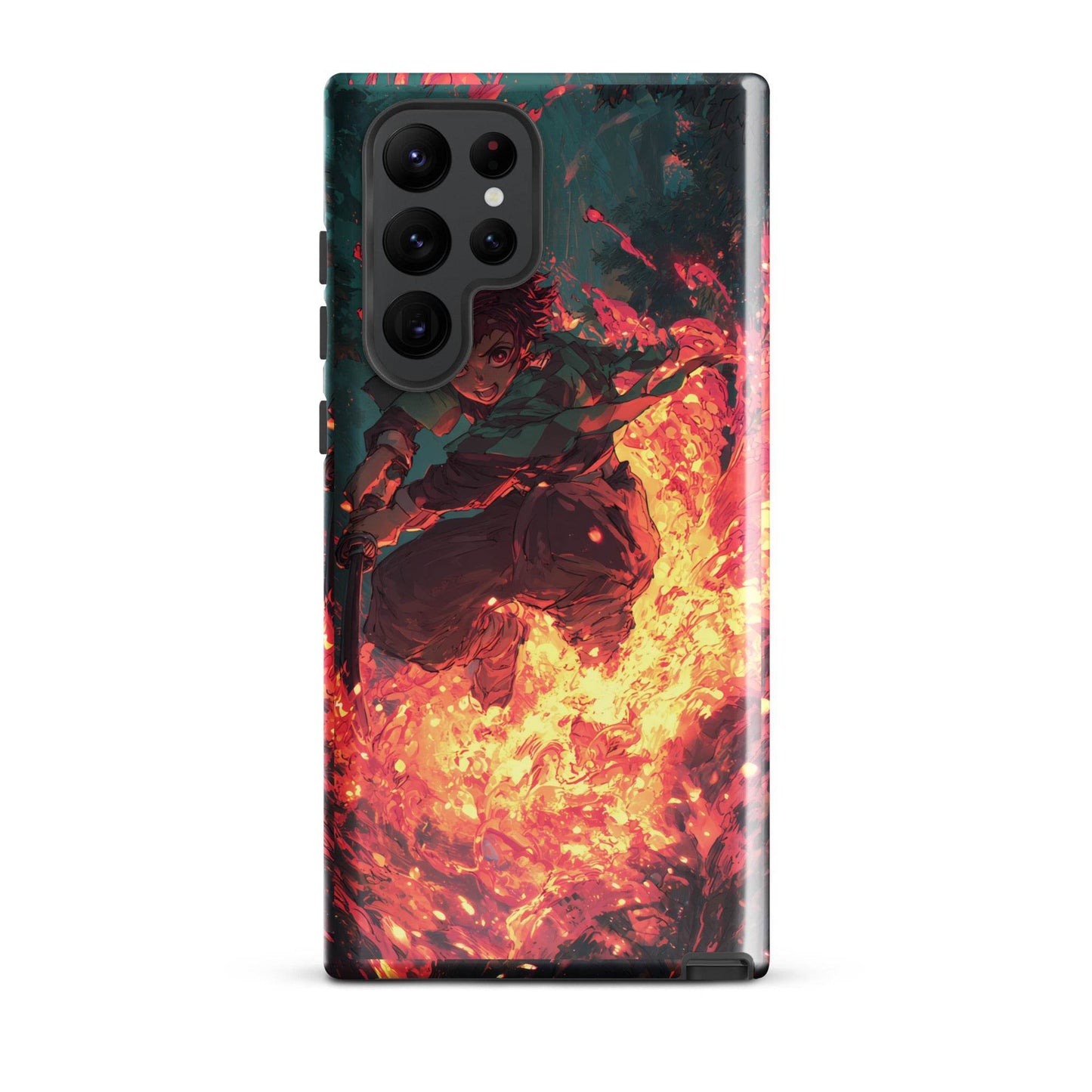 Tanjiro Kamado Hinokami Kagura, Demon Slayer Anime Tough case for Samsung® - Chromavolt