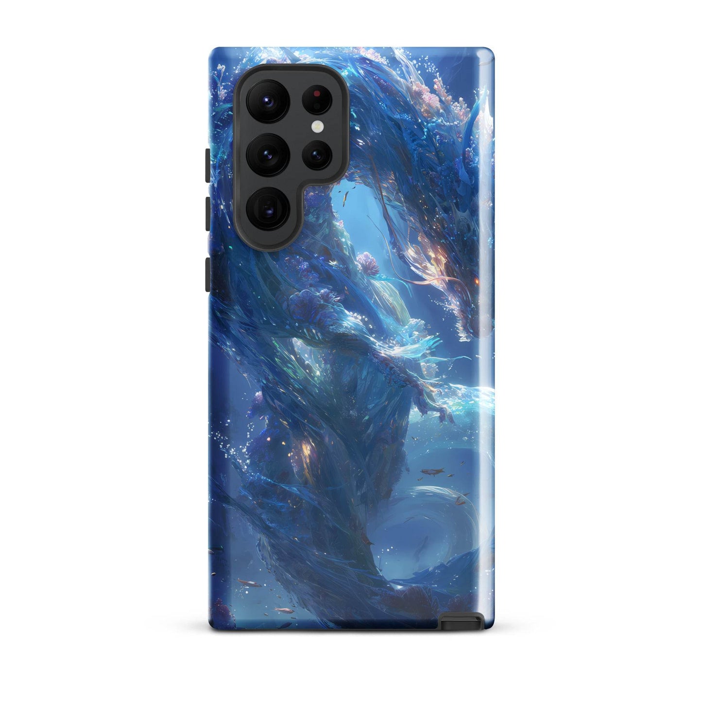 Water Dragon: The Serpent of Serenity Tough case for Samsung® - Chromavolt
