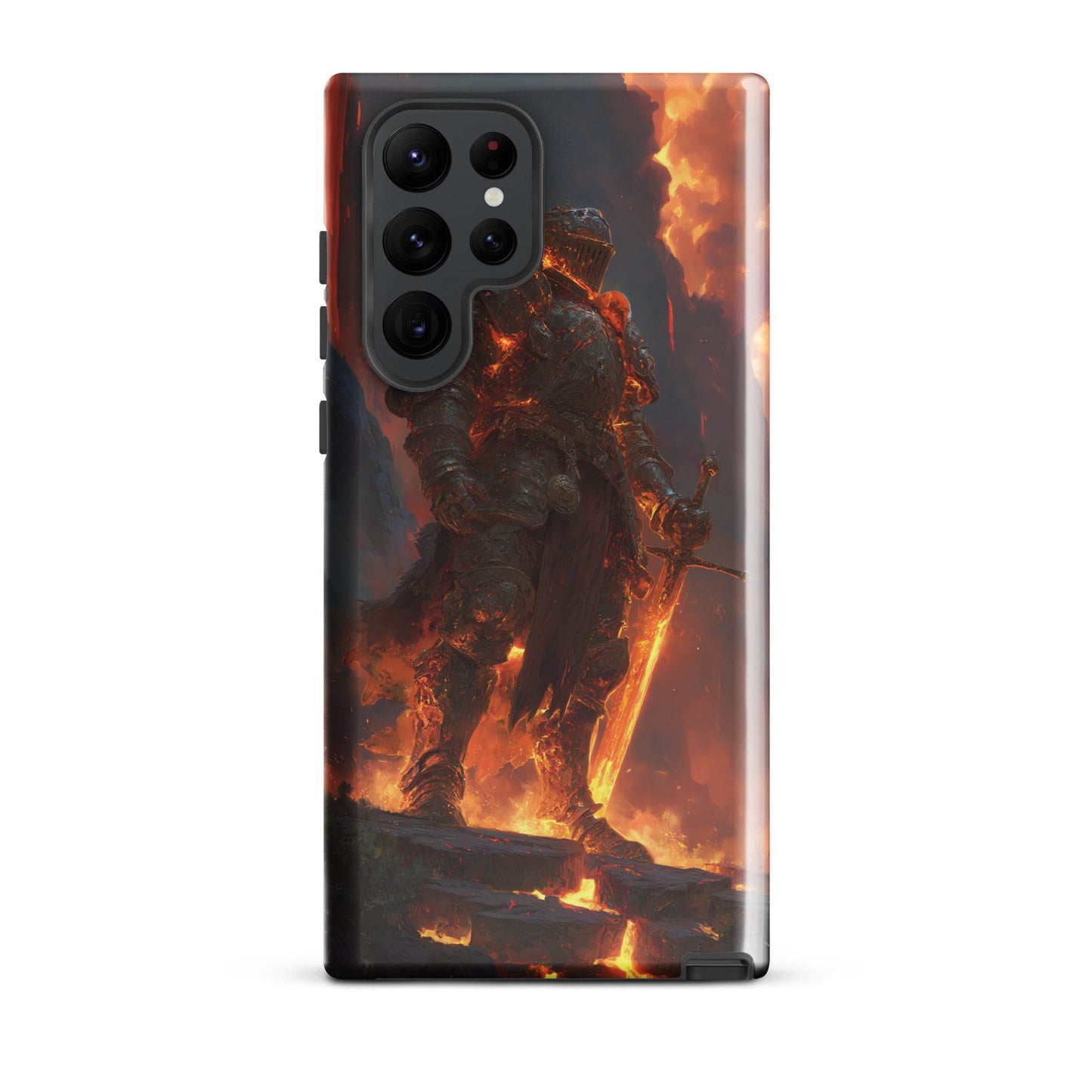 Fire Elemental Knight, Original Anime Art Tough case for Samsung® - Chromavolt
