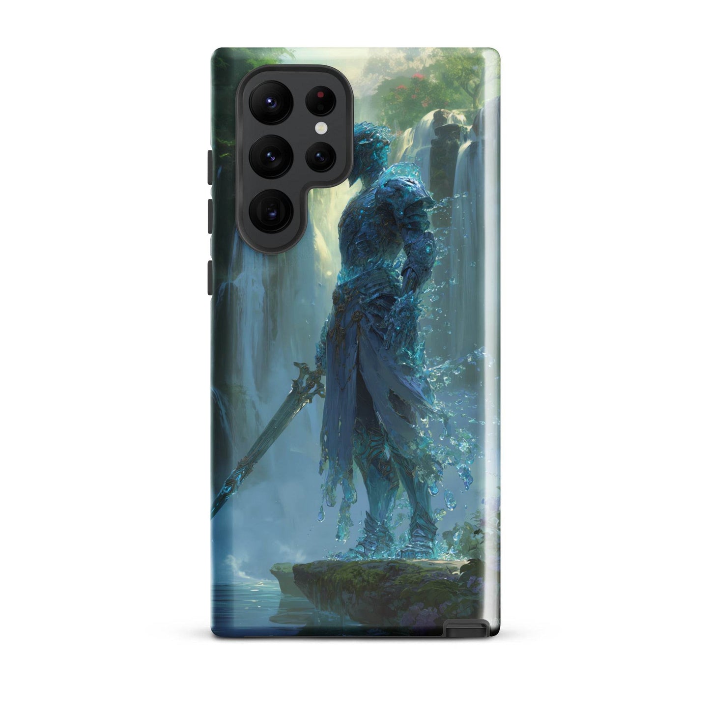 Water Elemental Knight, Original Anime Art Tough case for Samsung® - Chromavolt