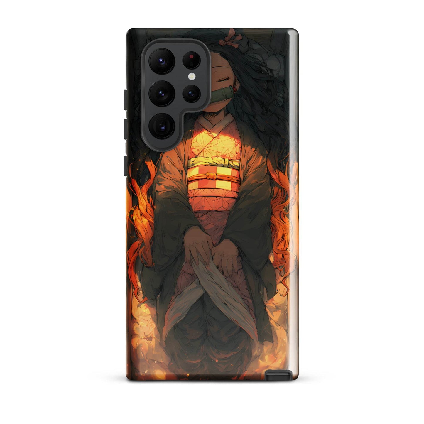 Sleeping Nezuko, Demon Slayer Anime Tough case for Samsung® - Chromavolt