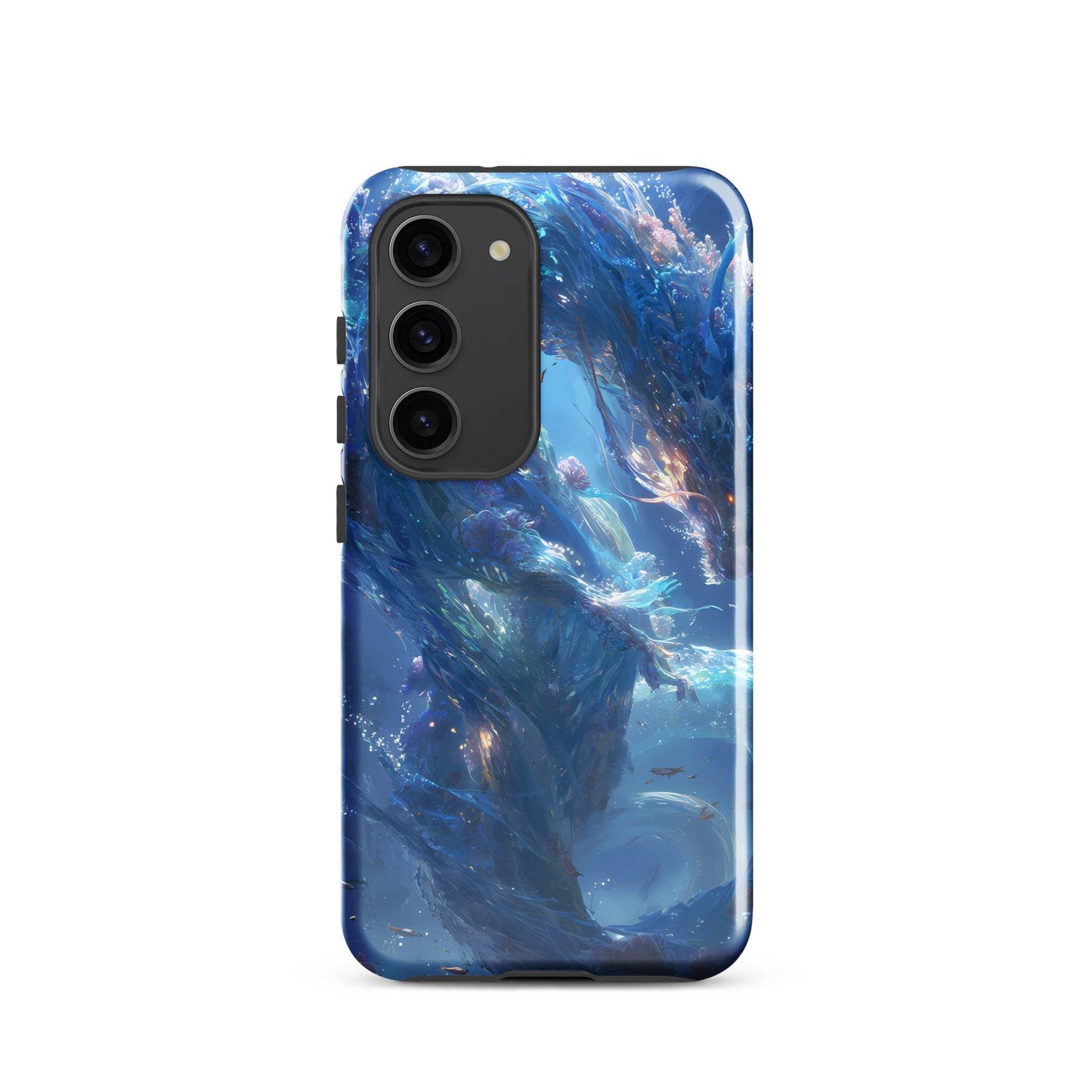 Water Dragon: The Serpent of Serenity Tough case for Samsung® - Chromavolt