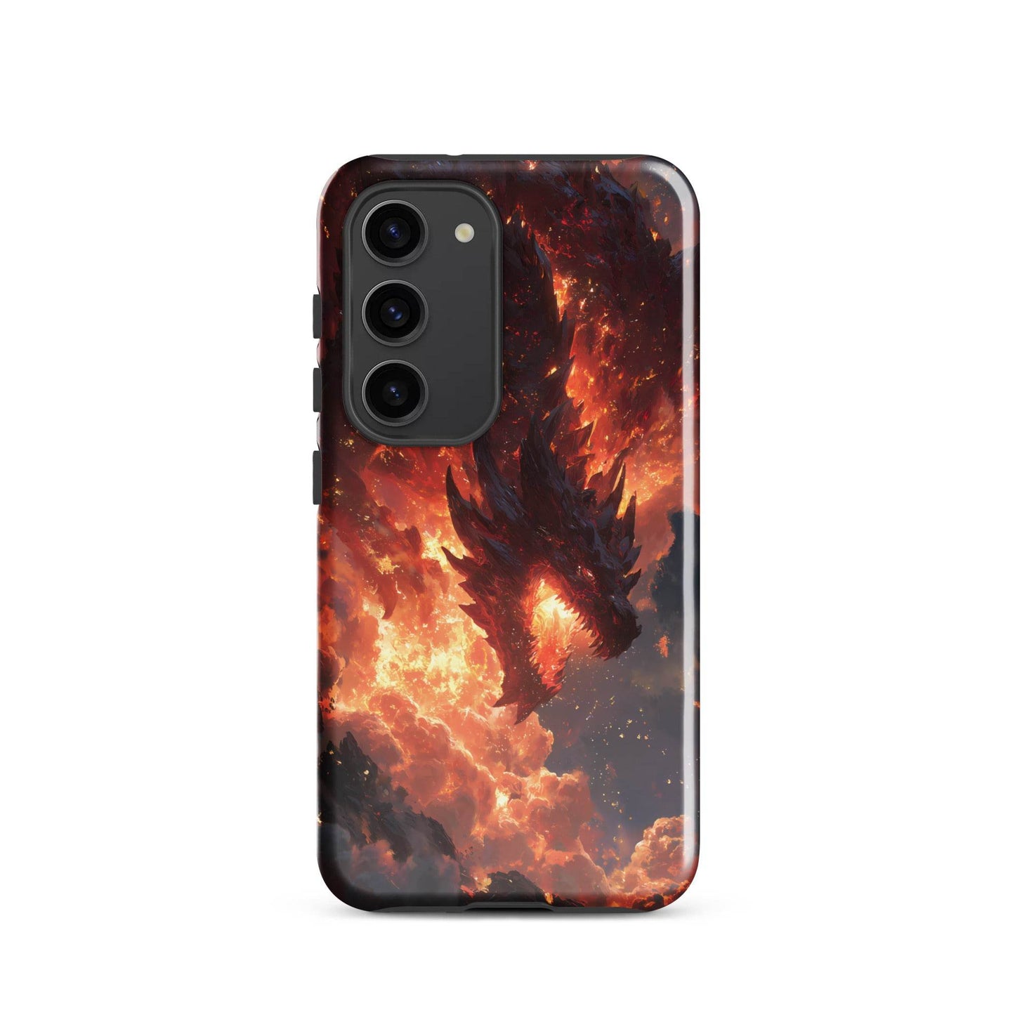 Fire Dragon: The Inferno Sovereign Tough case for Samsung® - Chromavolt