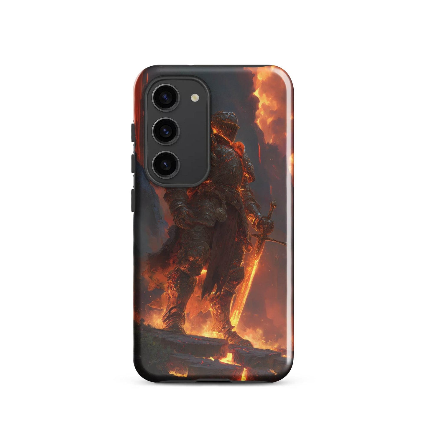 Fire Elemental Knight, Original Anime Art Tough case for Samsung® - Chromavolt