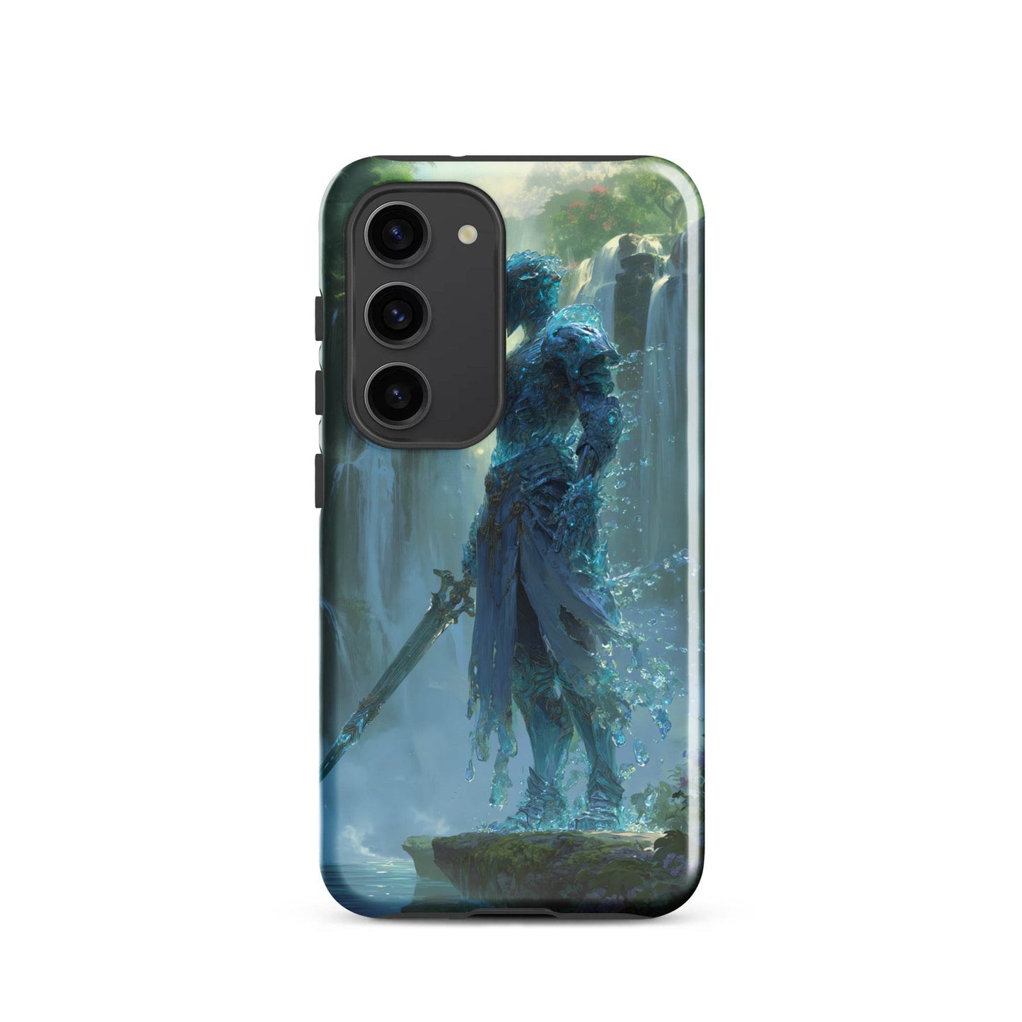Water Elemental Knight, Original Anime Art Tough case for Samsung® - Chromavolt