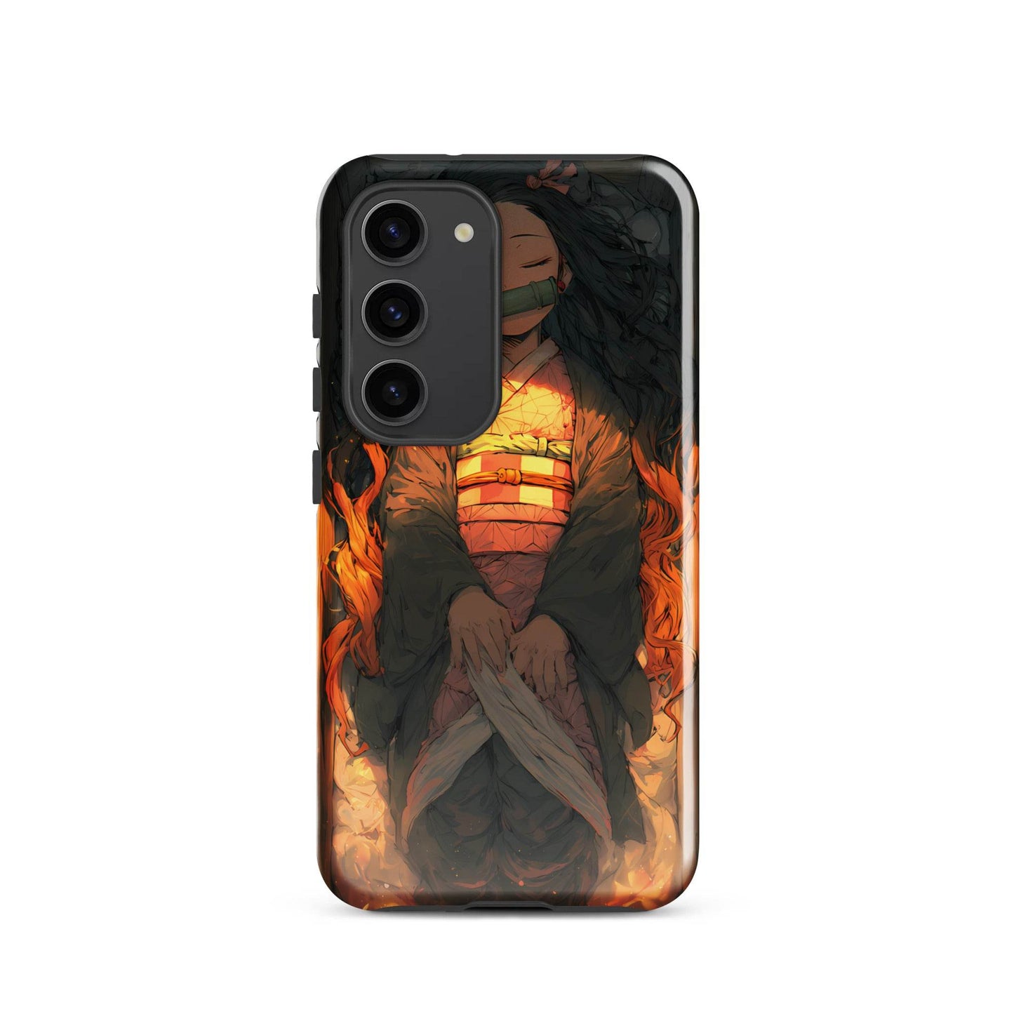 Sleeping Nezuko, Demon Slayer Anime Tough case for Samsung® - Chromavolt