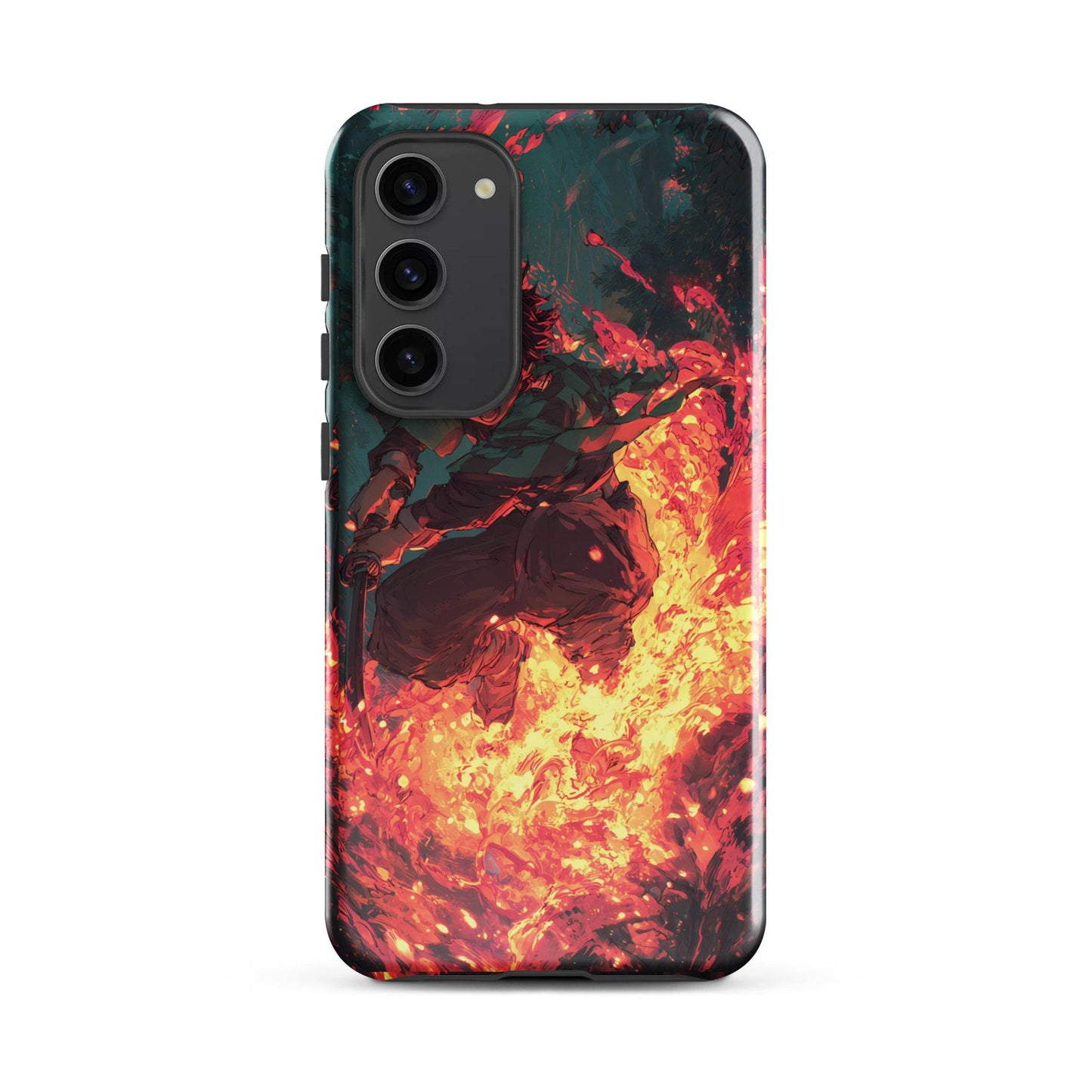 Tanjiro Kamado Hinokami Kagura, Demon Slayer Anime Tough case for Samsung® - Chromavolt
