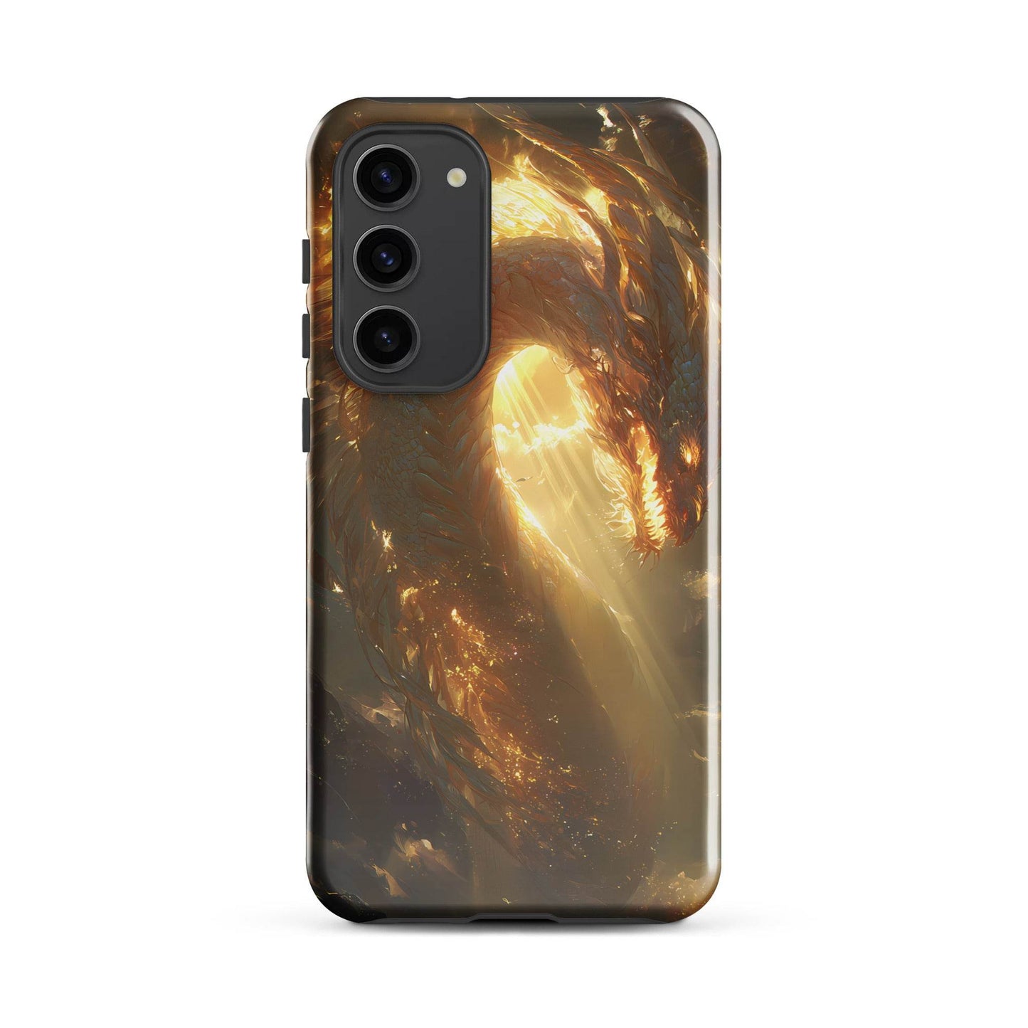 Light Dragon: The Celestial Flame Tough case for Samsung® - Chromavolt