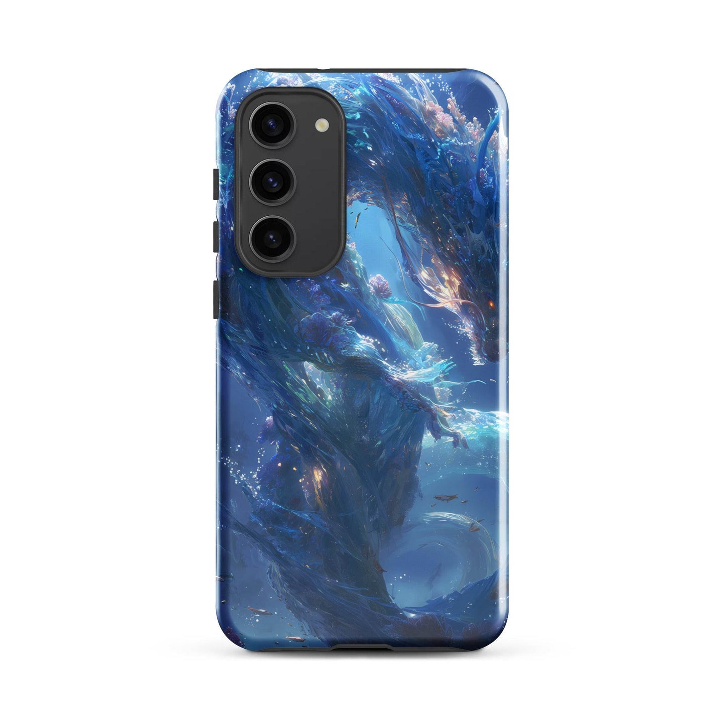 Water Dragon: The Serpent of Serenity Tough case for Samsung® - Chromavolt