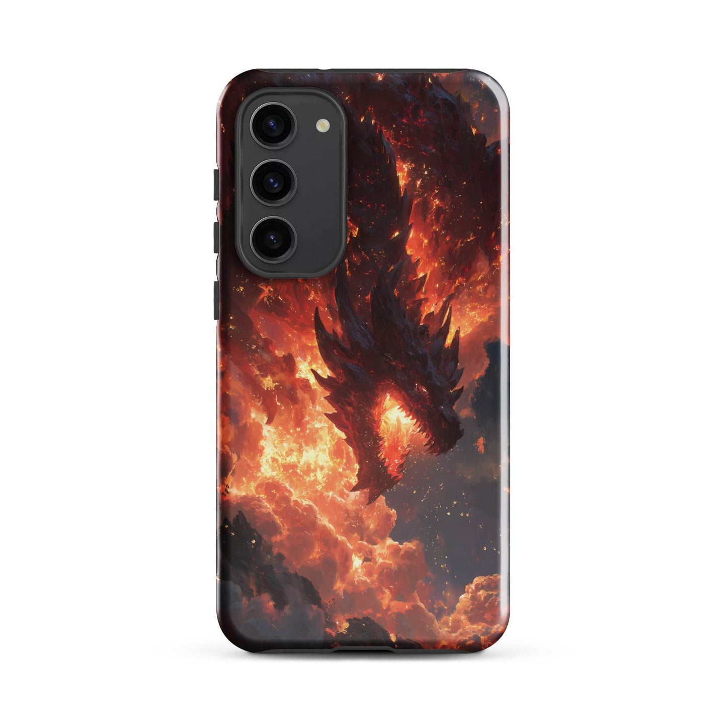 Fire Dragon: The Inferno Sovereign Tough case for Samsung® - Chromavolt