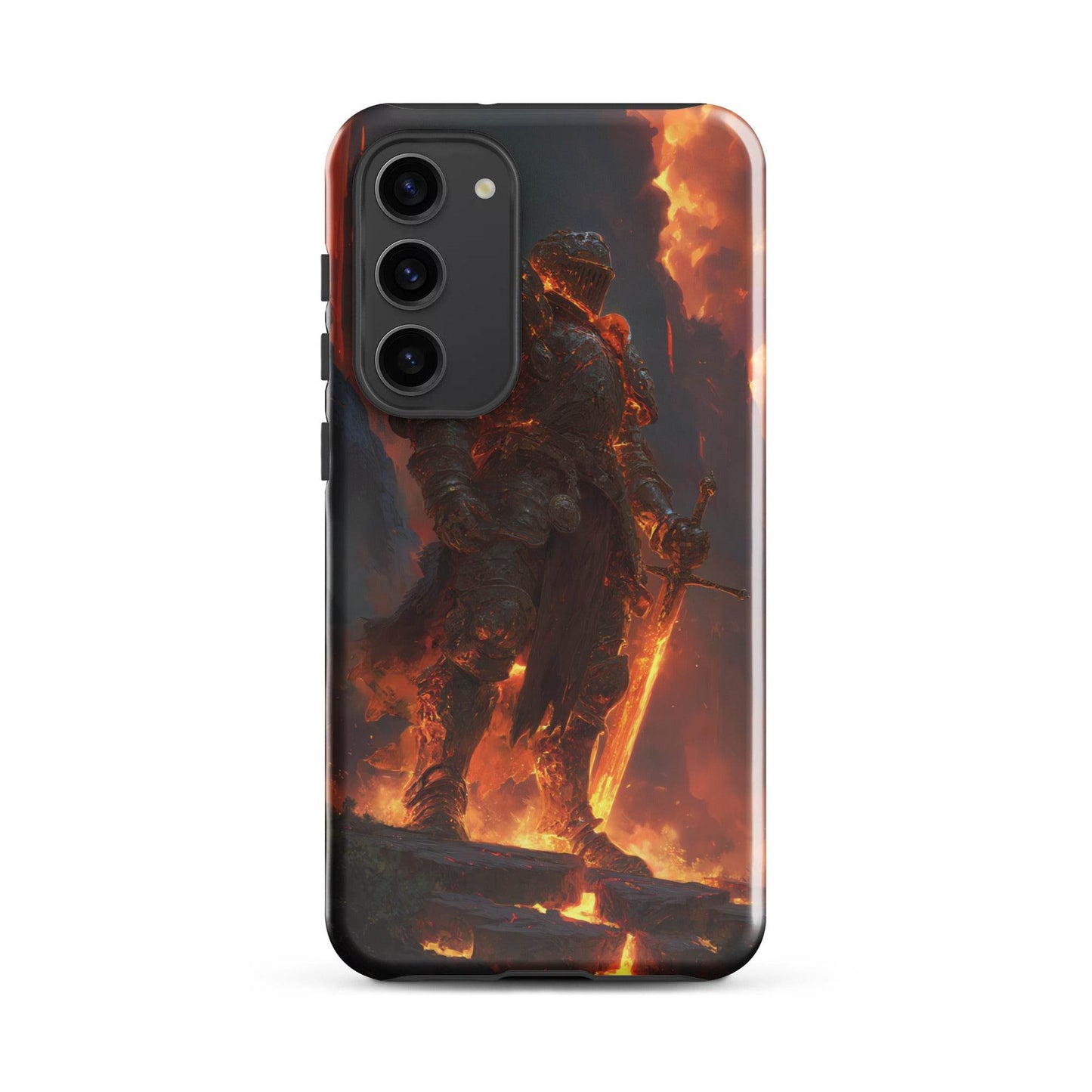 Fire Elemental Knight, Original Anime Art Tough case for Samsung® - Chromavolt