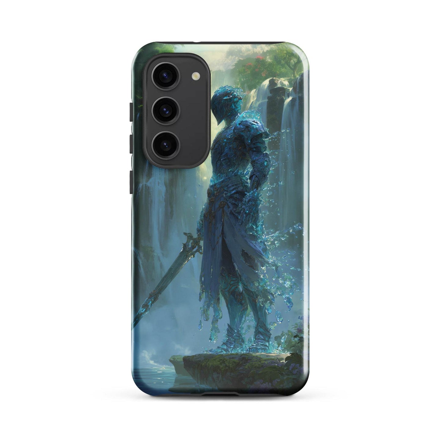 Water Elemental Knight, Original Anime Art Tough case for Samsung® - Chromavolt