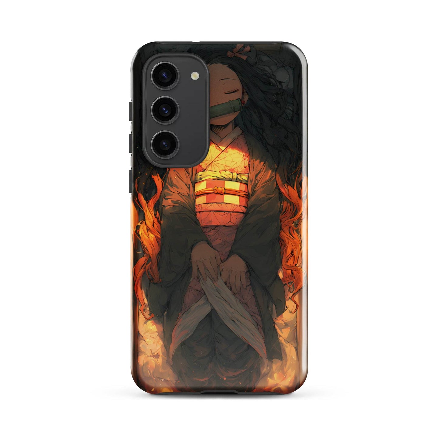 Sleeping Nezuko, Demon Slayer Anime Tough case for Samsung® - Chromavolt