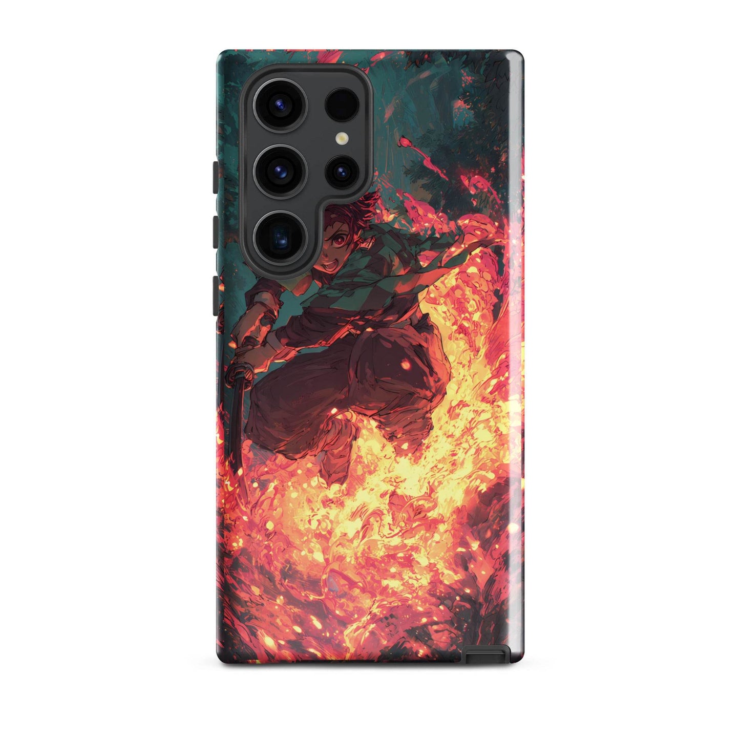 Tanjiro Kamado Hinokami Kagura, Demon Slayer Anime Tough case for Samsung® - Chromavolt
