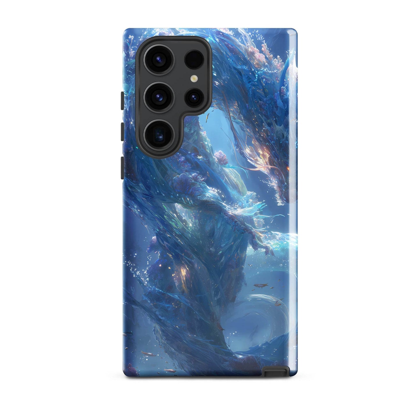 Water Dragon: The Serpent of Serenity Tough case for Samsung® - Chromavolt