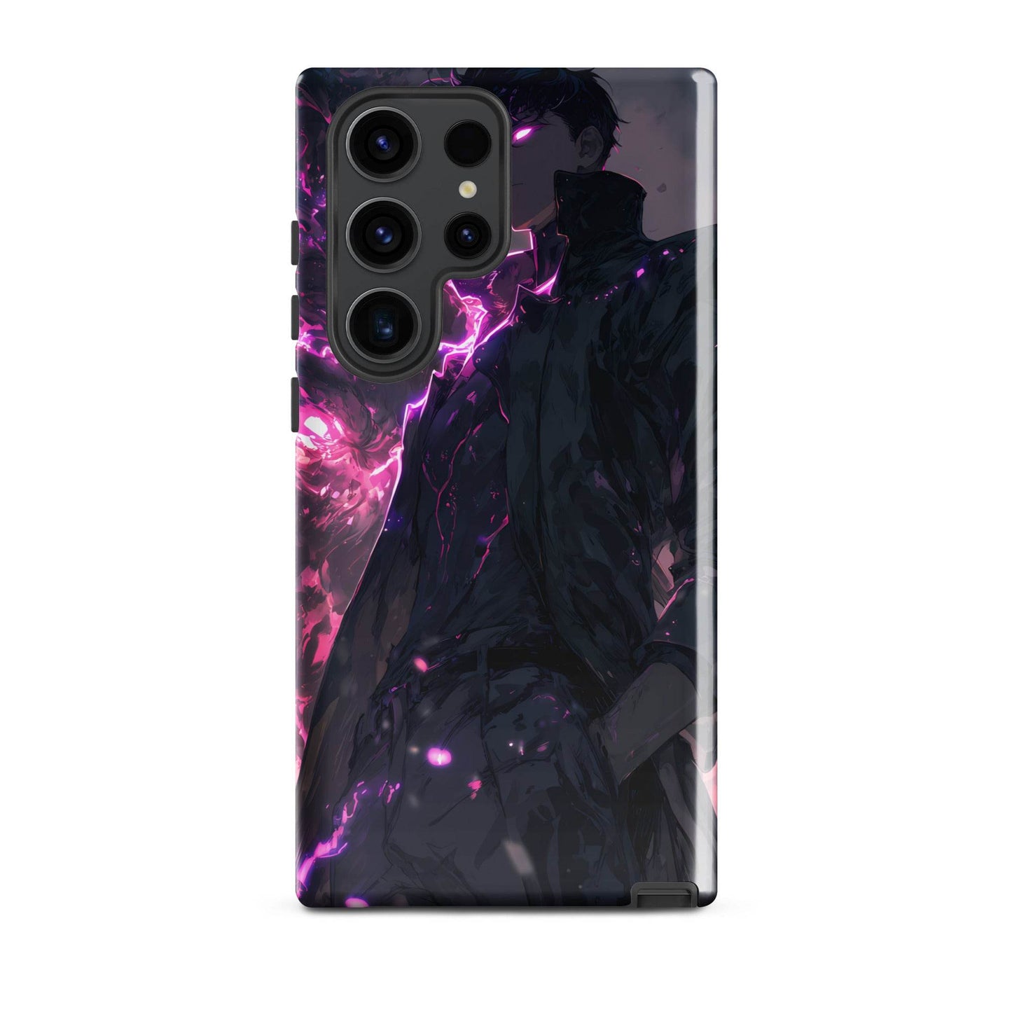 Solo Leveling Sung Jinwoo Shadow Monarch Anime Fan Art Tough case for Samsung® - Chromavolt