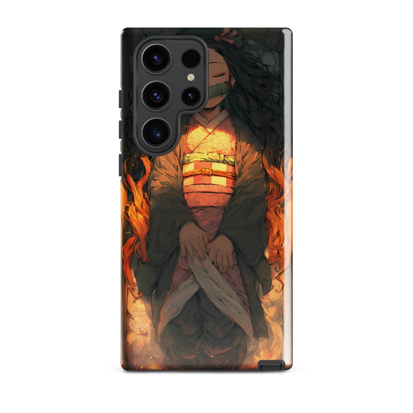 Sleeping Nezuko, Demon Slayer Anime Tough case for Samsung® - Chromavolt