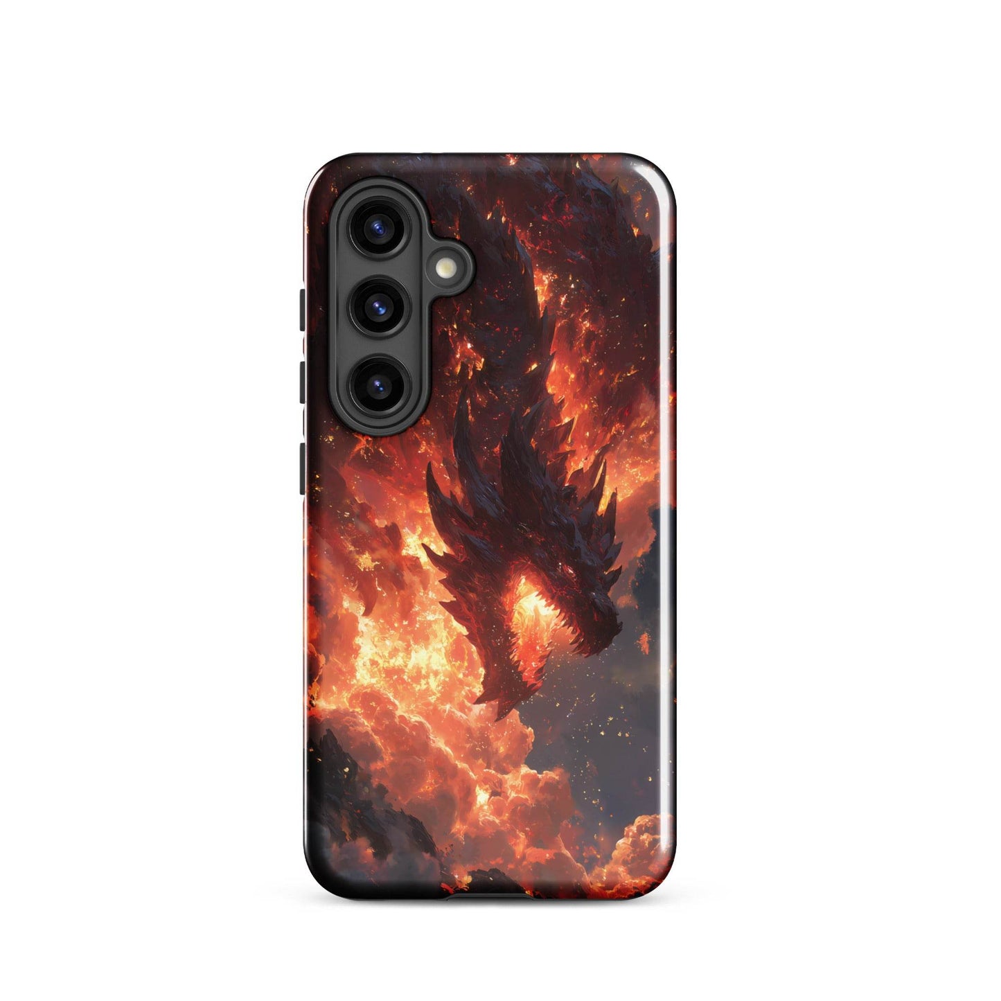 Fire Dragon: The Inferno Sovereign Tough case for Samsung® - Chromavolt