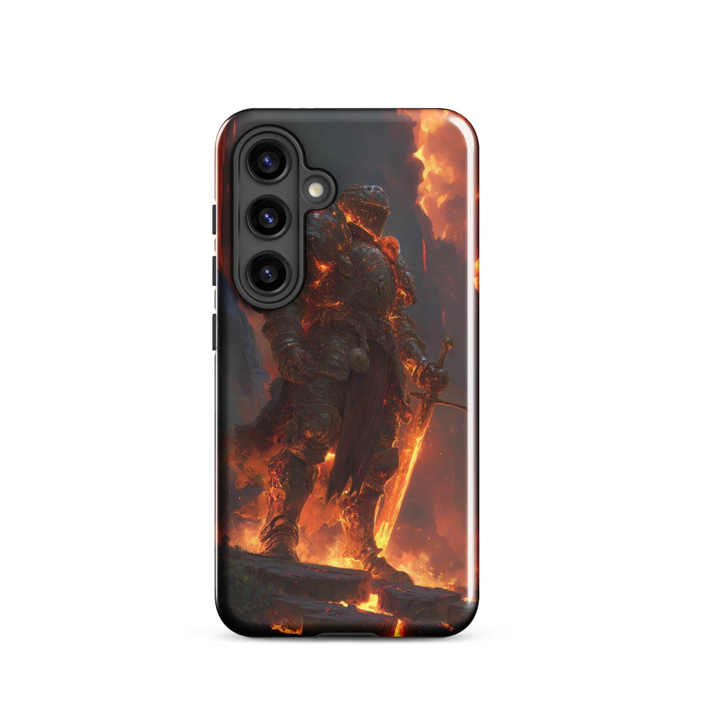 Fire Elemental Knight, Original Anime Art Tough case for Samsung® - Chromavolt