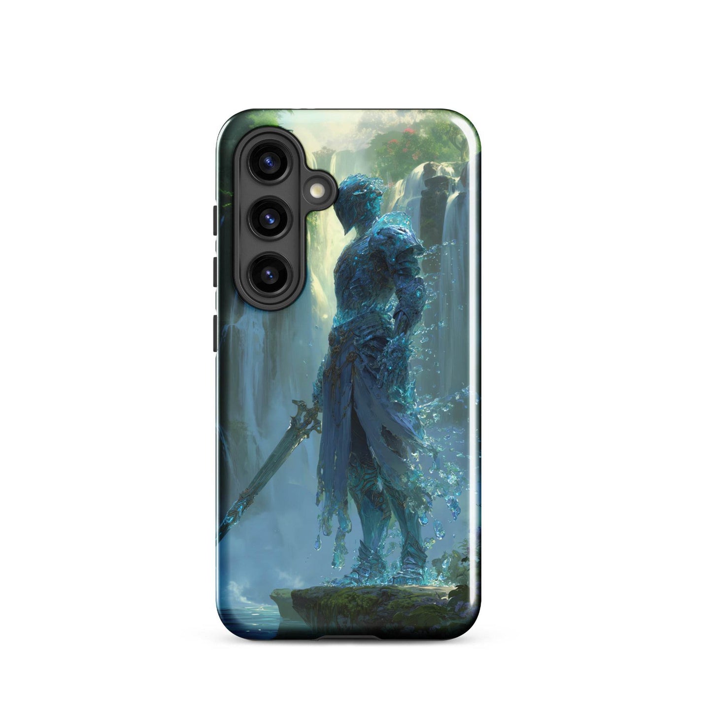 Water Elemental Knight, Original Anime Art Tough case for Samsung® - Chromavolt