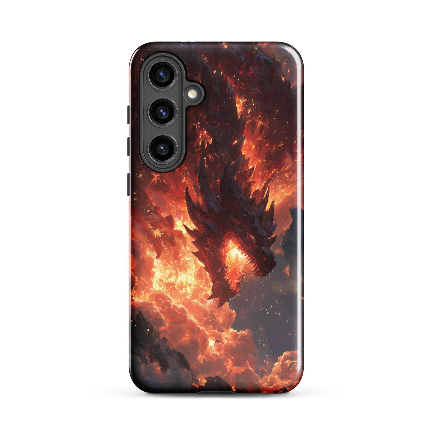 Fire Dragon: The Inferno Sovereign Tough case for Samsung® - Chromavolt