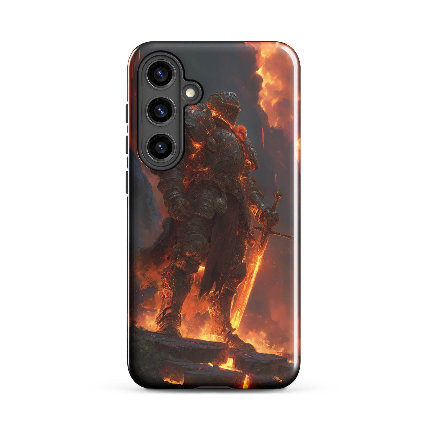 Fire Elemental Knight, Original Anime Art Tough case for Samsung® - Chromavolt