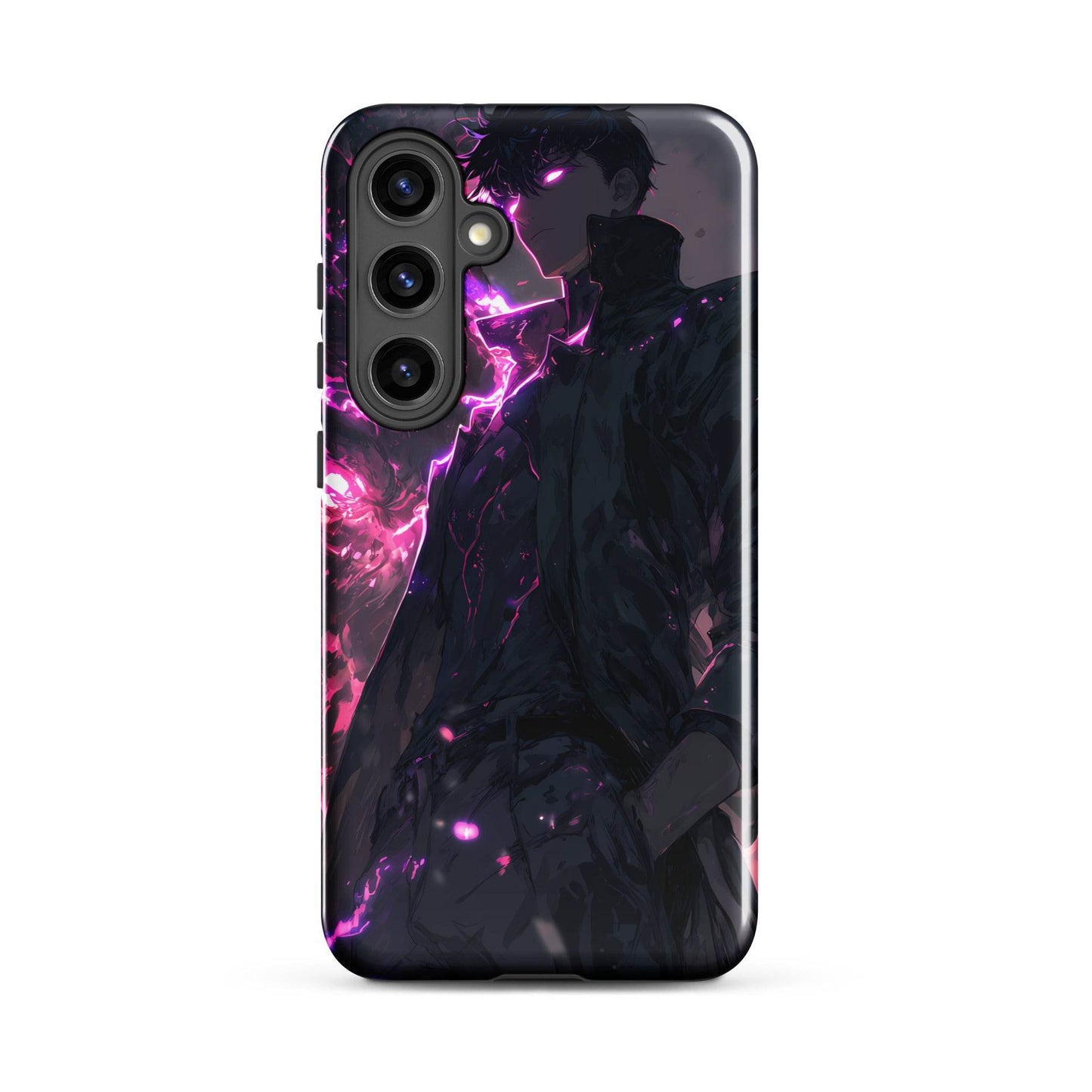 Solo Leveling Sung Jinwoo Shadow Monarch Anime Fan Art Tough case for Samsung® - Chromavolt