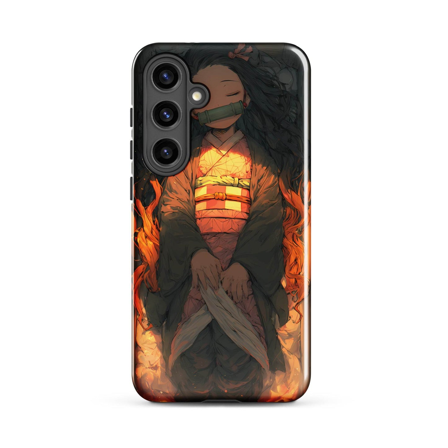 Sleeping Nezuko, Demon Slayer Anime Tough case for Samsung® - Chromavolt