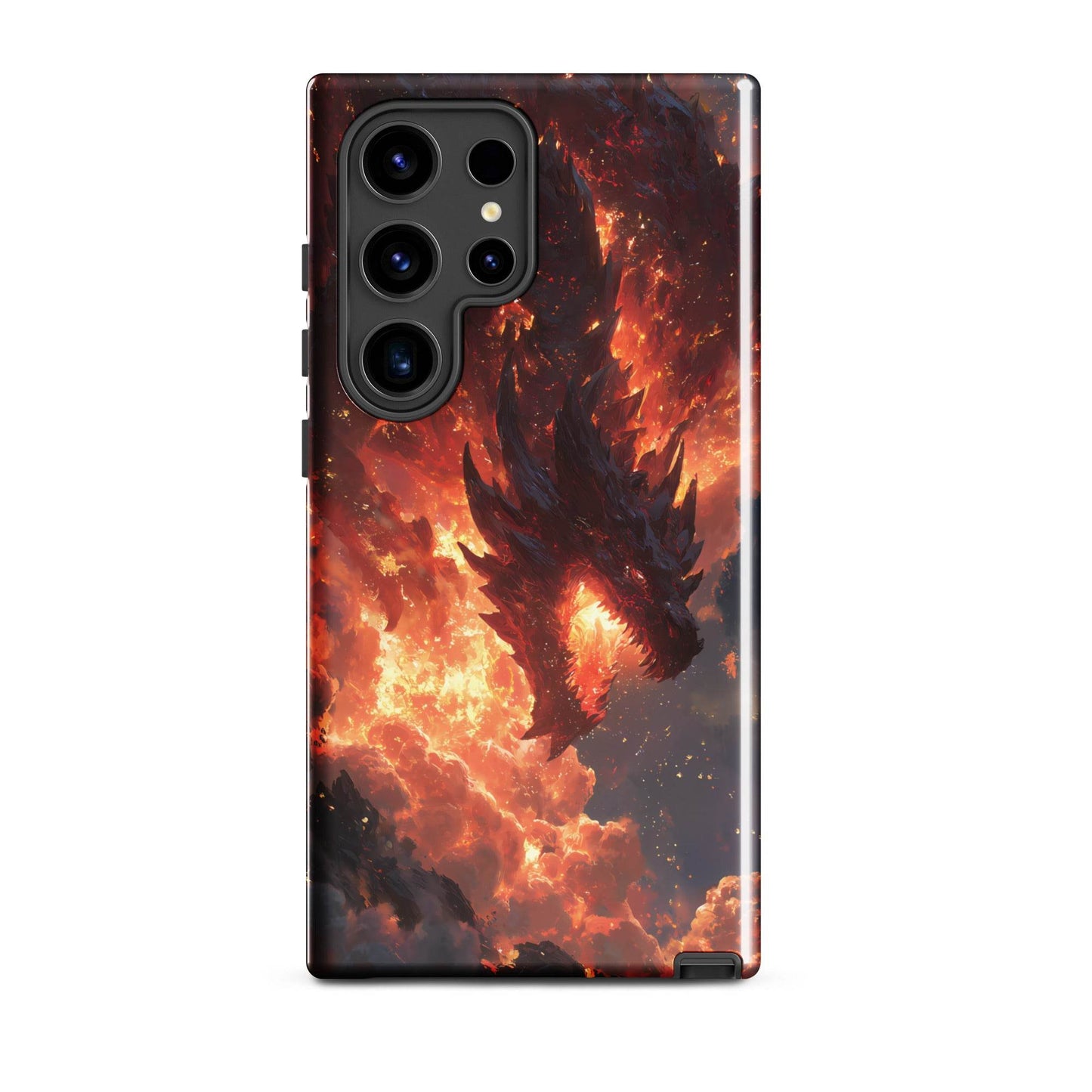 Fire Dragon: The Inferno Sovereign Tough case for Samsung® - Chromavolt