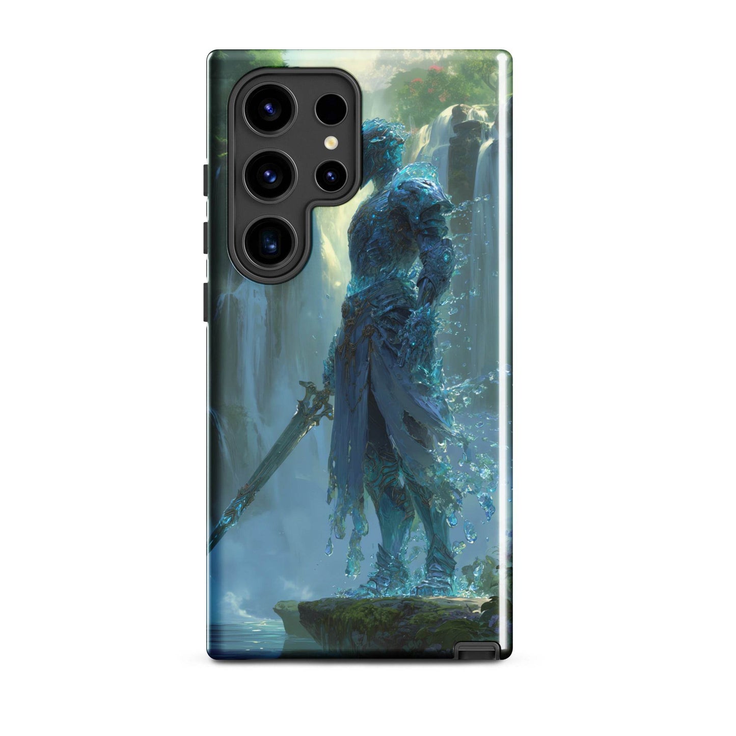 Water Elemental Knight, Original Anime Art Tough case for Samsung® - Chromavolt