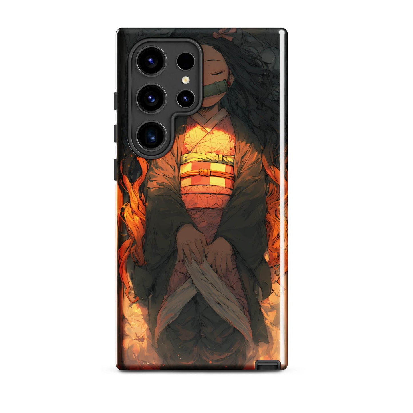 Sleeping Nezuko, Demon Slayer Anime Tough case for Samsung® - Chromavolt