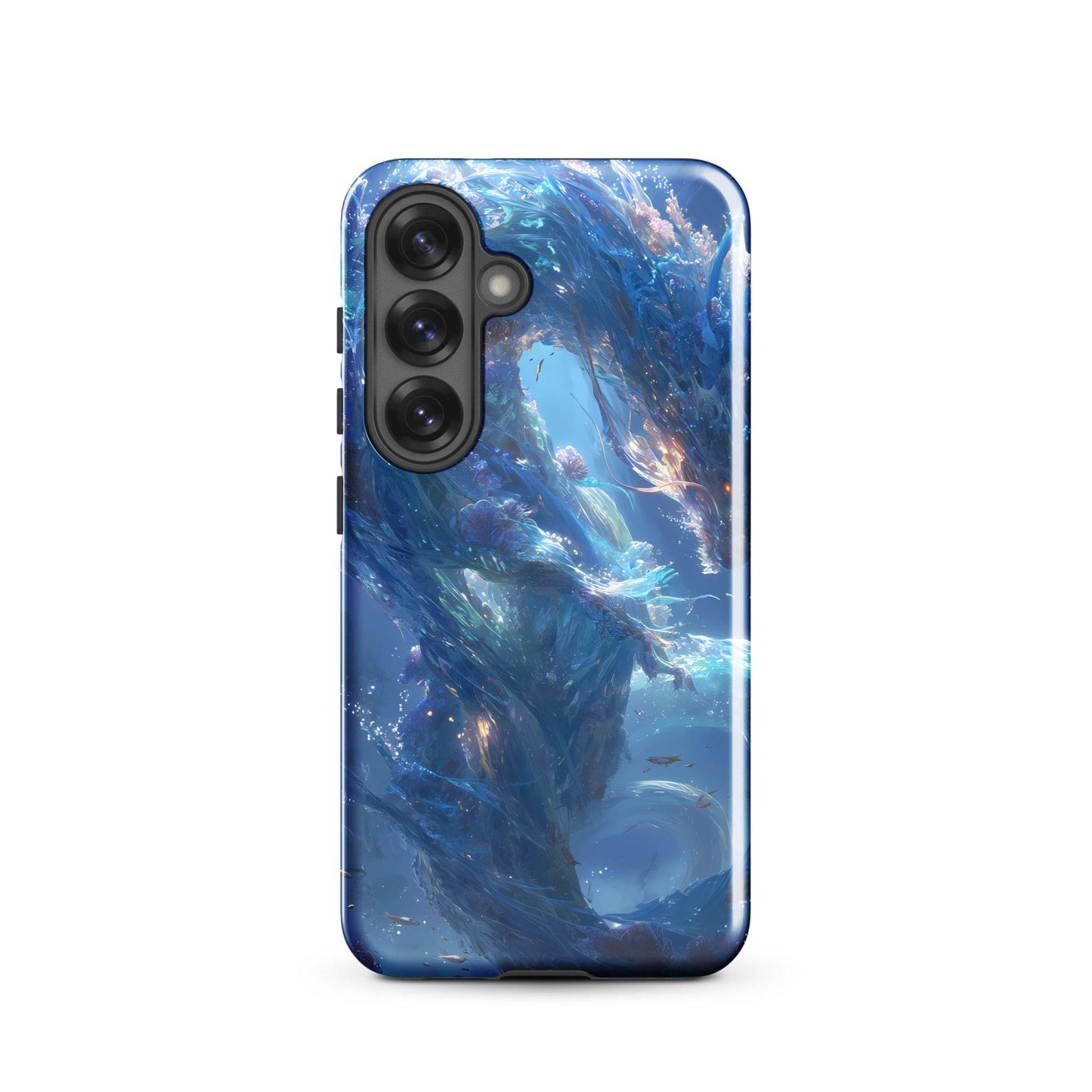 Water Dragon: The Serpent of Serenity Tough case for Samsung® - Chromavolt