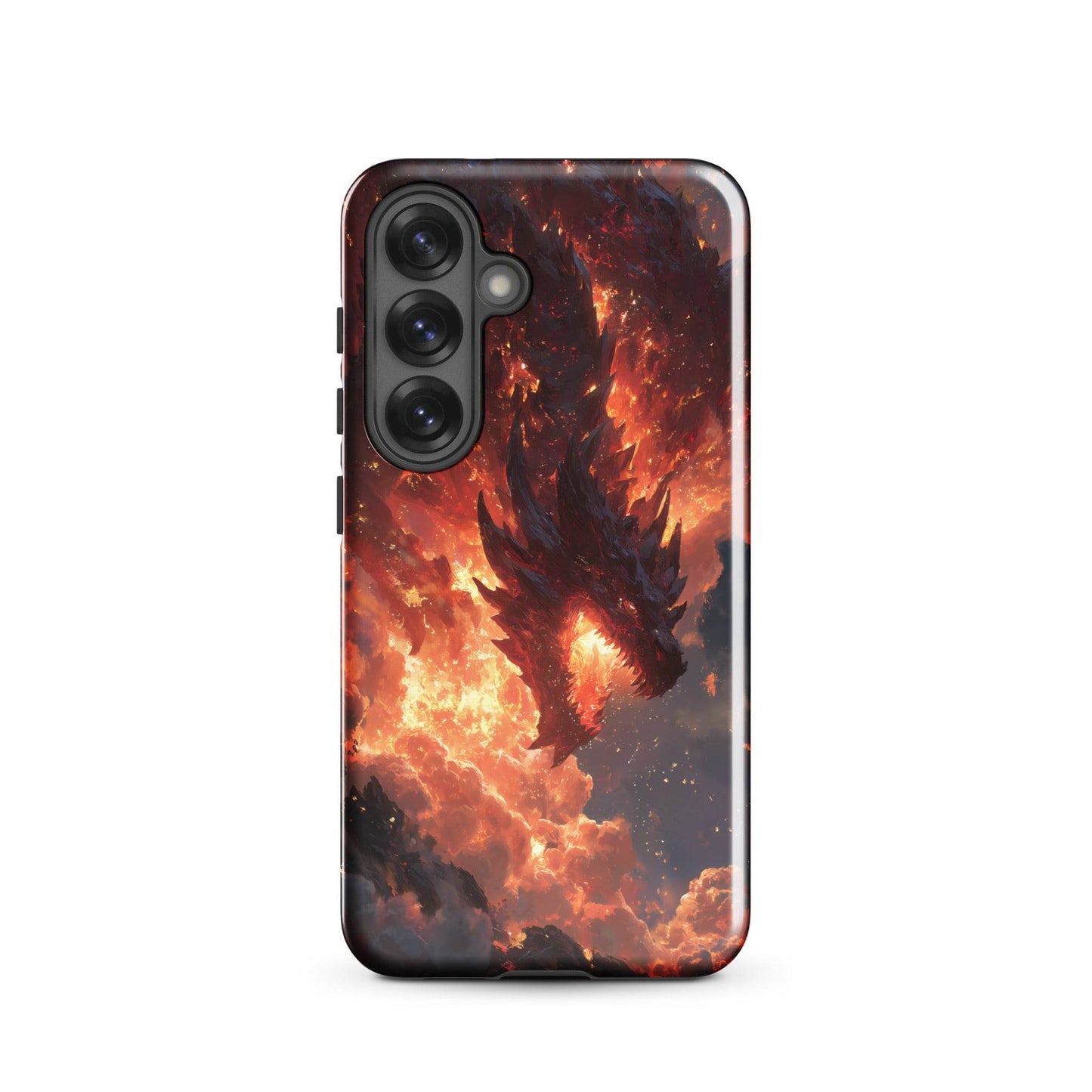 Fire Dragon: The Inferno Sovereign Tough case for Samsung® - Chromavolt