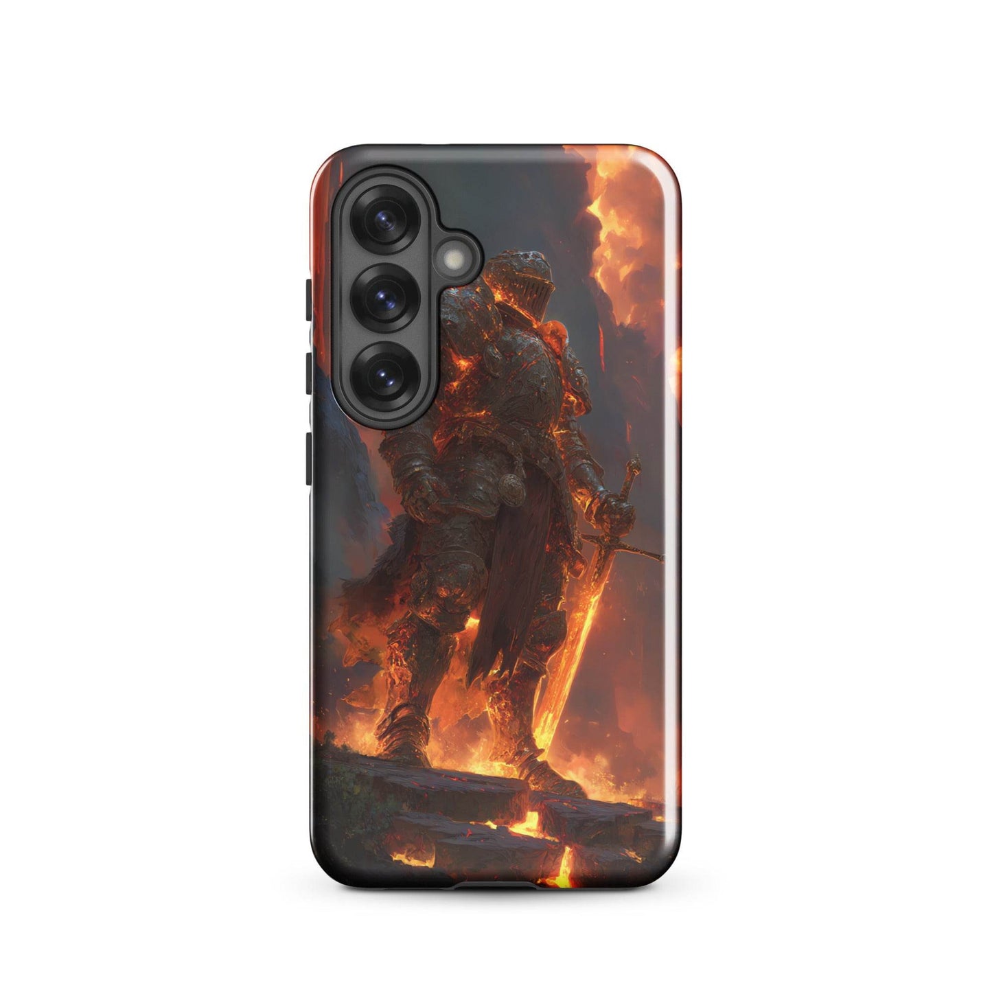 Fire Elemental Knight, Original Anime Art Tough case for Samsung® - Chromavolt
