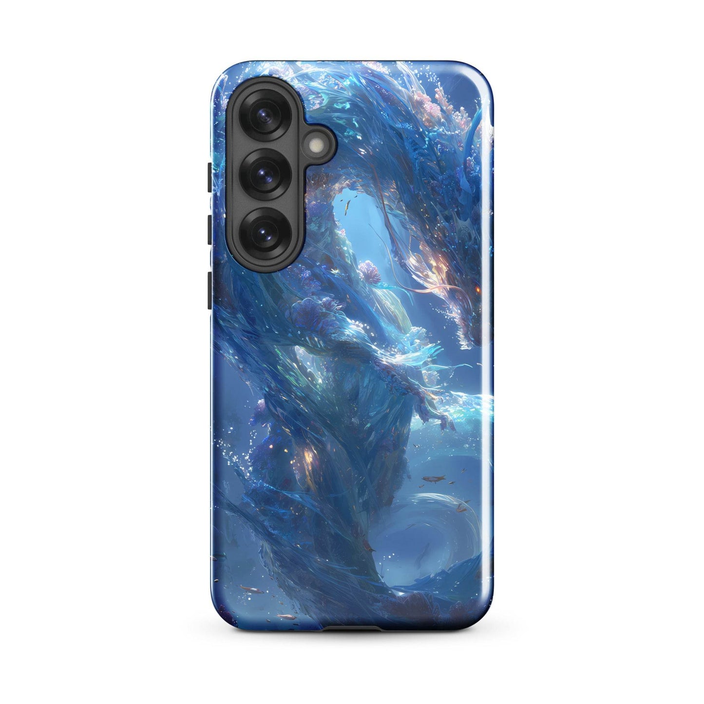Water Dragon: The Serpent of Serenity Tough case for Samsung® - Chromavolt