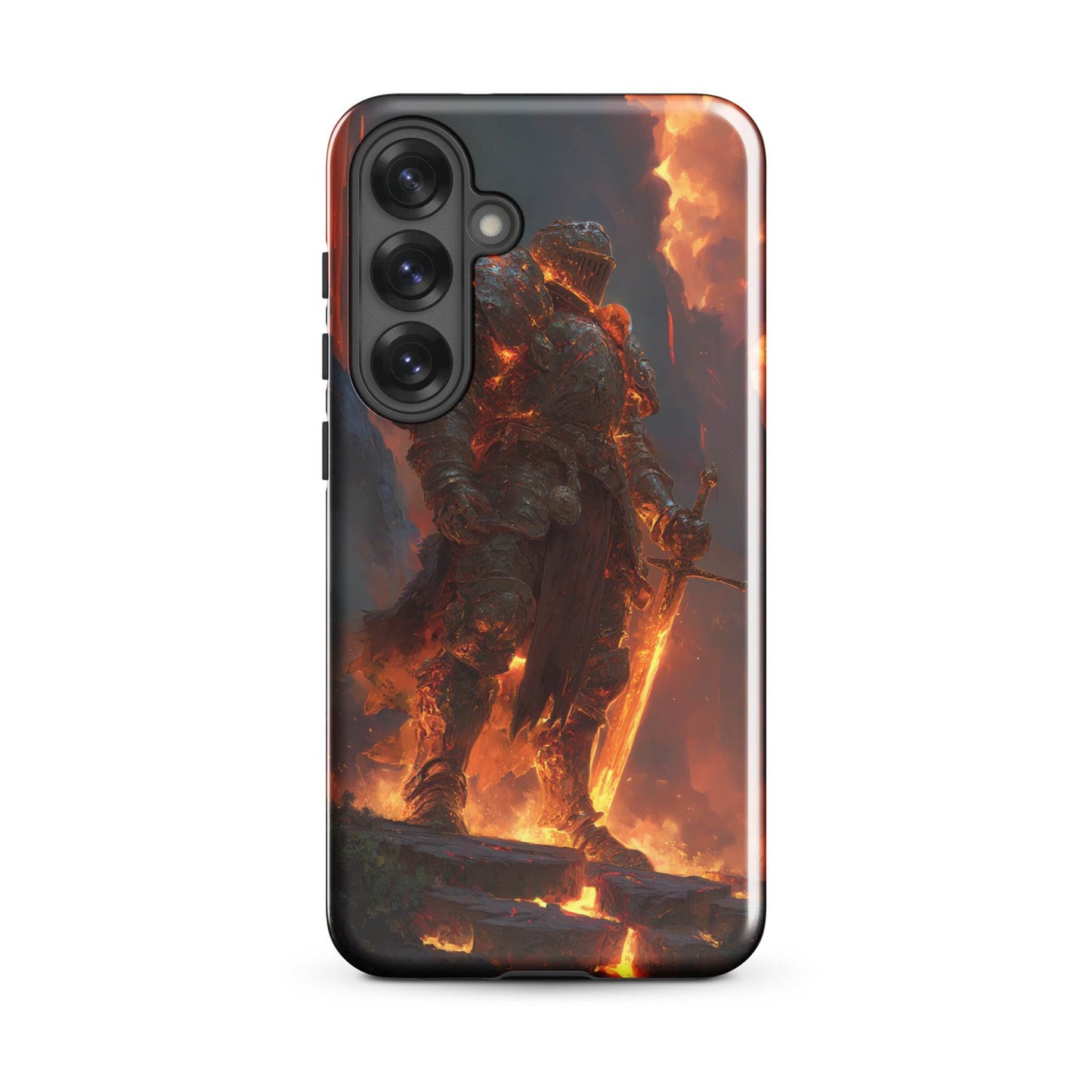 Fire Elemental Knight, Original Anime Art Tough case for Samsung® - Chromavolt