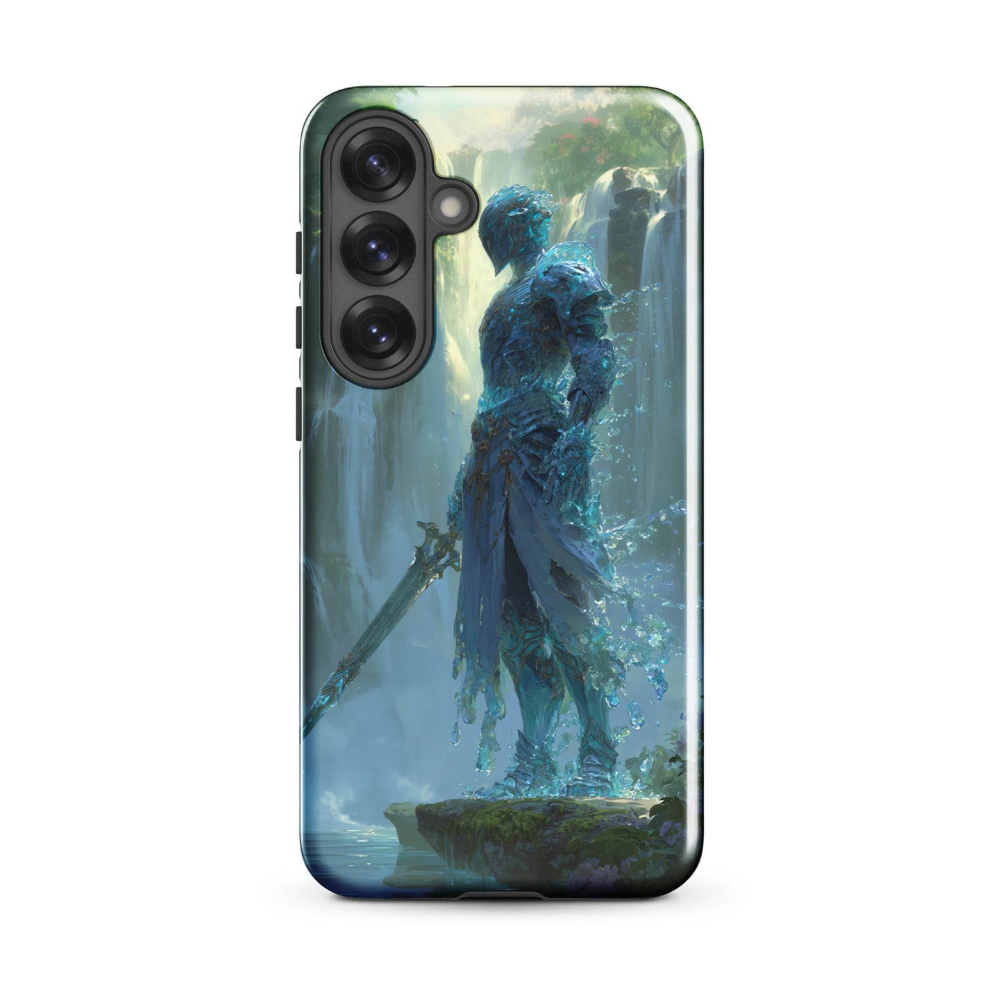 Water Elemental Knight, Original Anime Art Tough case for Samsung® - Chromavolt