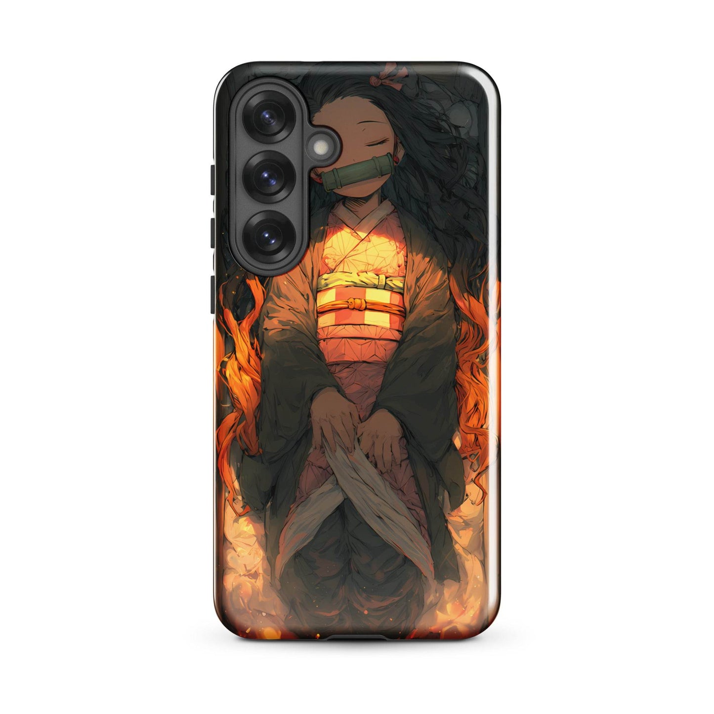 Sleeping Nezuko, Demon Slayer Anime Tough case for Samsung® - Chromavolt