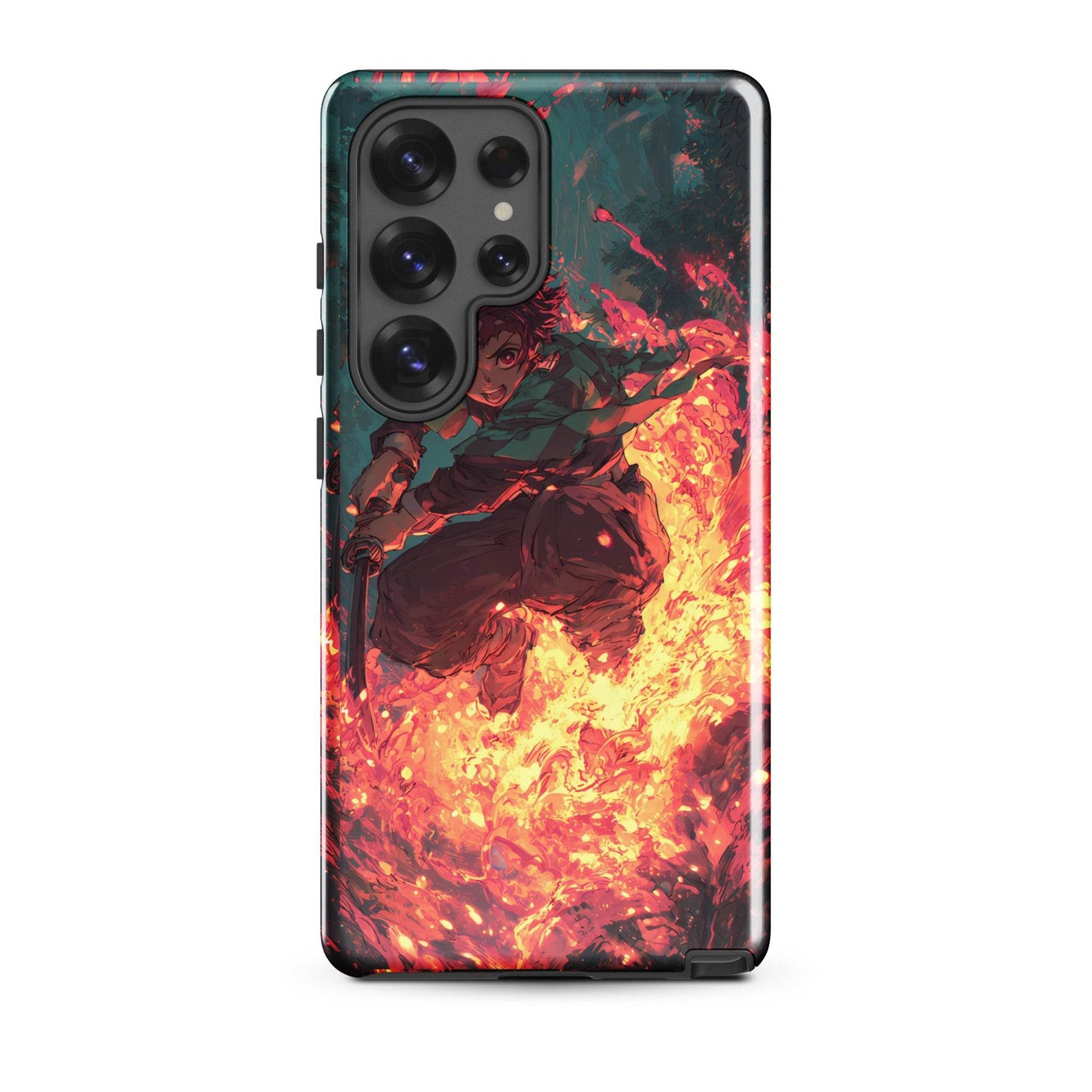 Tanjiro Kamado Hinokami Kagura, Demon Slayer Anime Tough case for Samsung® - Chromavolt