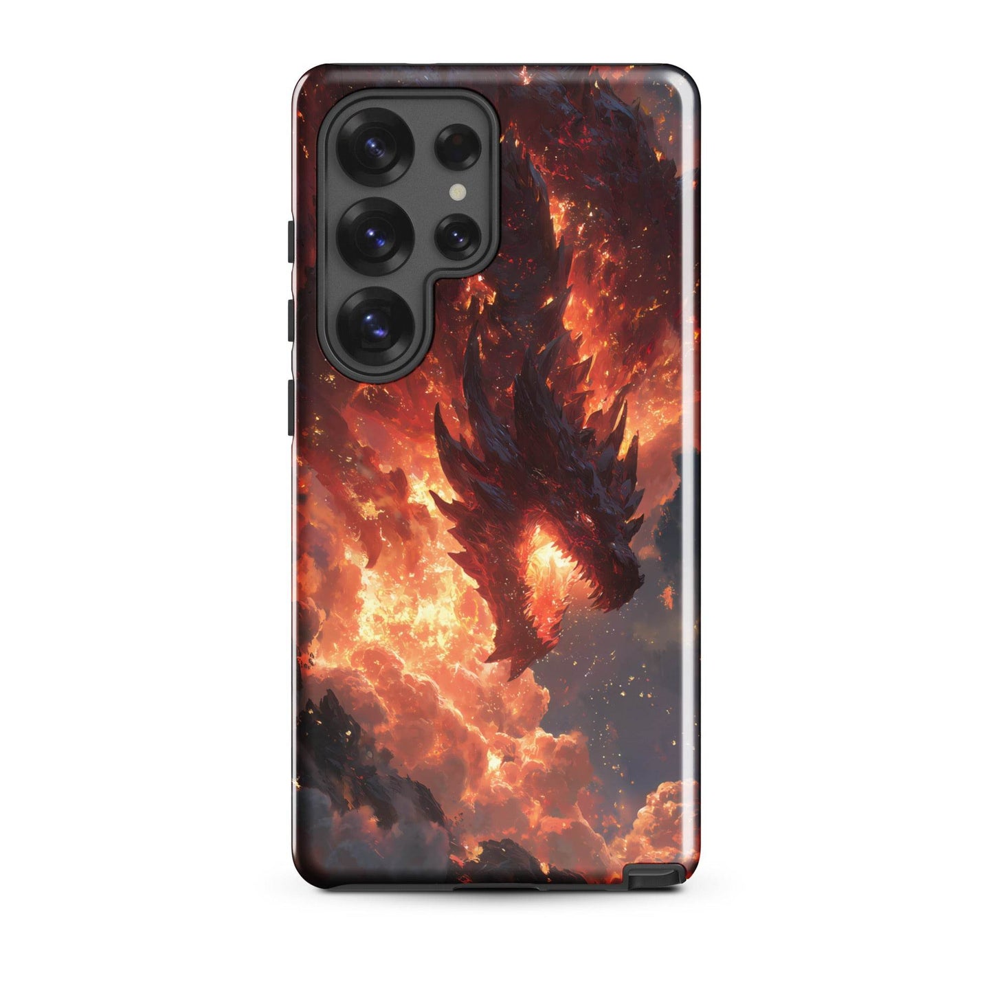 Fire Dragon: The Inferno Sovereign Tough case for Samsung® - Chromavolt