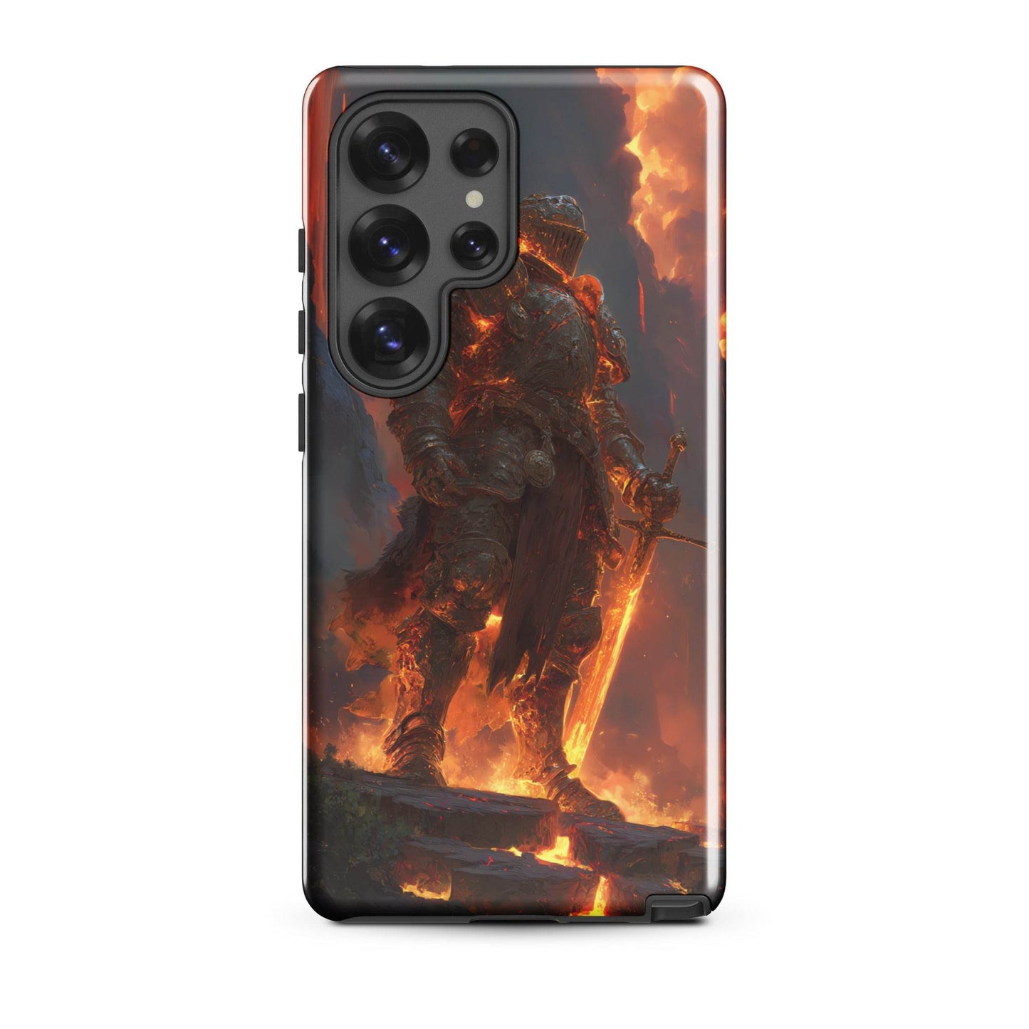 Fire Elemental Knight, Original Anime Art Tough case for Samsung® - Chromavolt