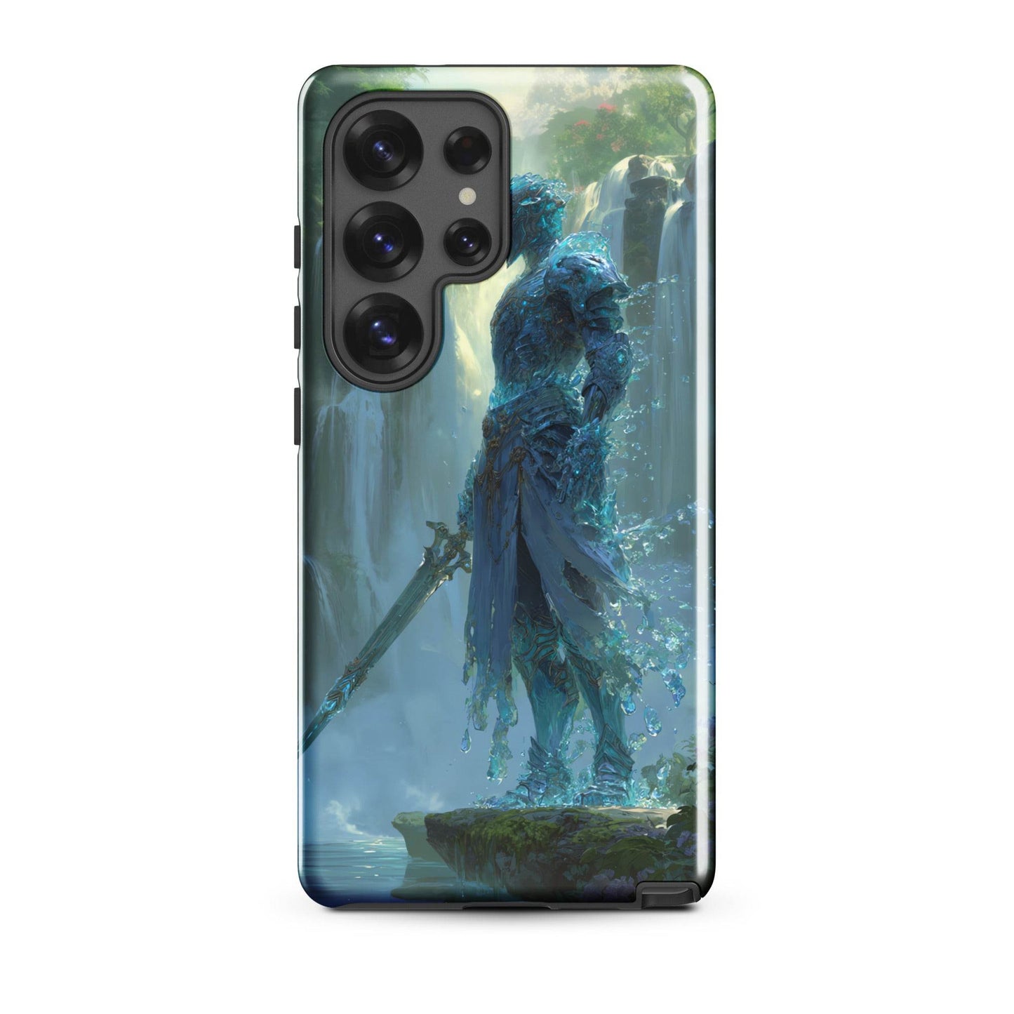 Water Elemental Knight, Original Anime Art Tough case for Samsung® - Chromavolt