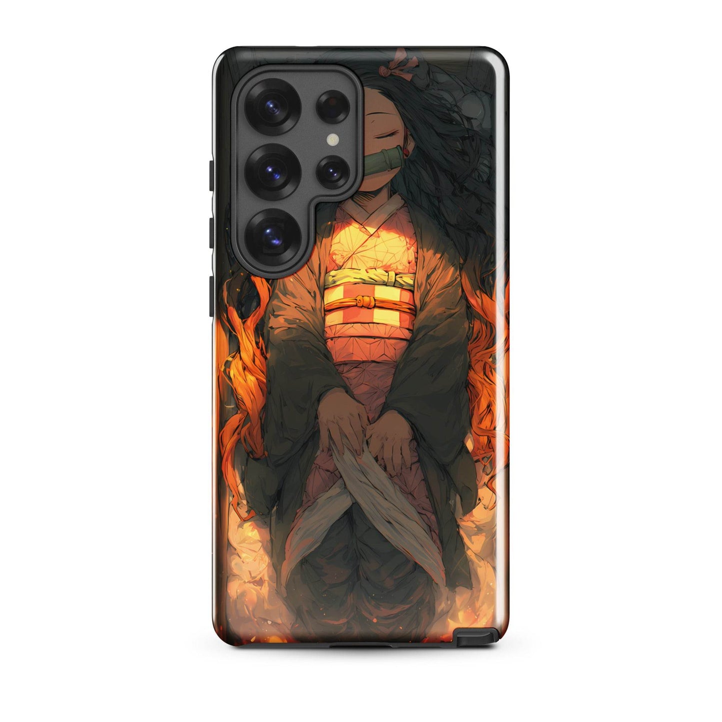 Sleeping Nezuko, Demon Slayer Anime Tough case for Samsung® - Chromavolt