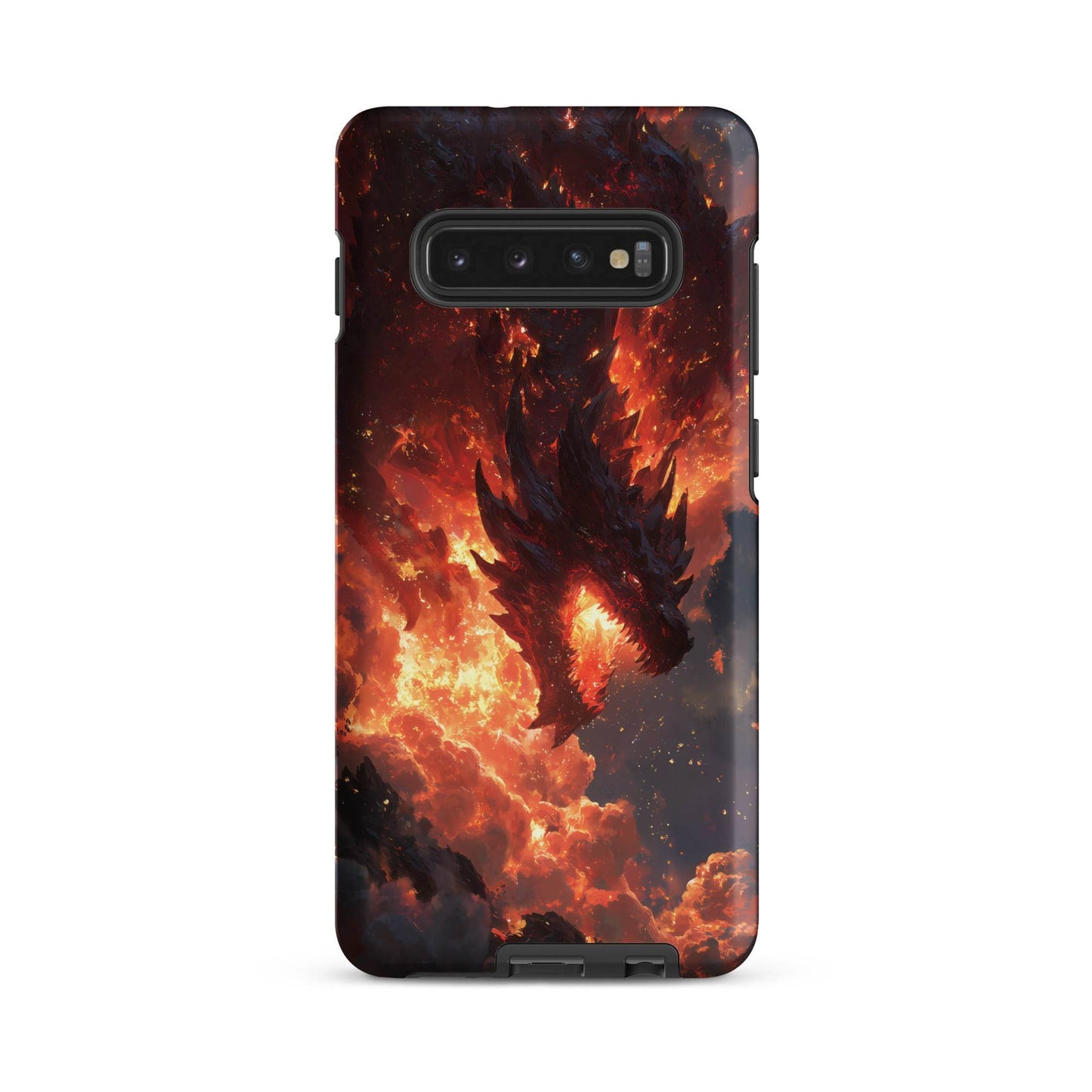 Fire Dragon: The Inferno Sovereign Tough case for Samsung® - Chromavolt