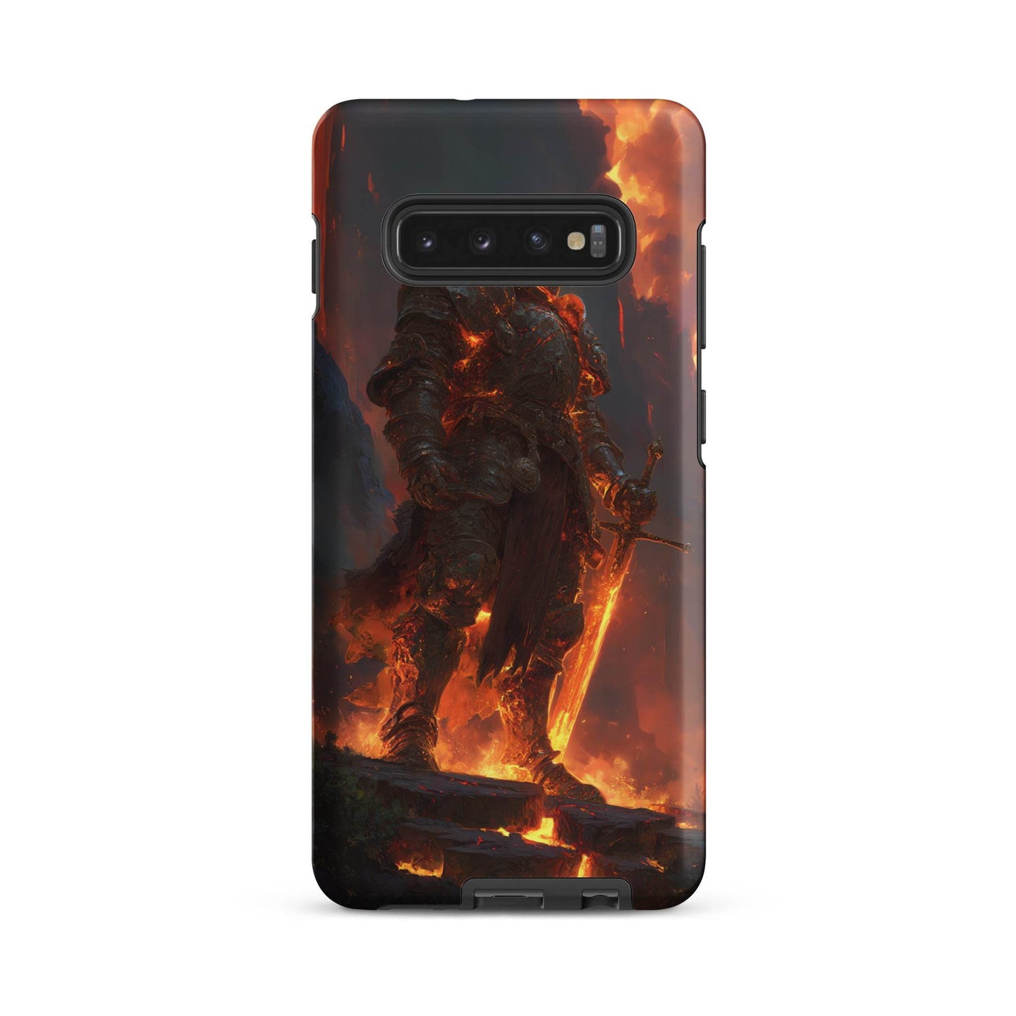 Fire Elemental Knight, Original Anime Art Tough case for Samsung® - Chromavolt