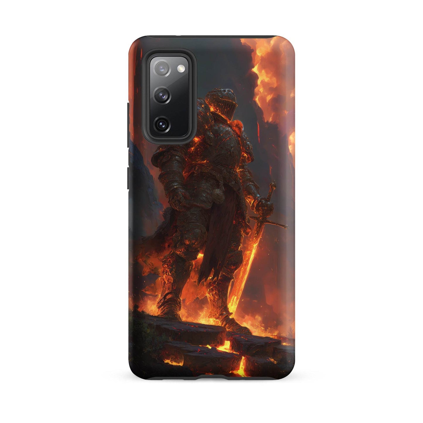 Fire Elemental Knight, Original Anime Art Tough case for Samsung® - Chromavolt